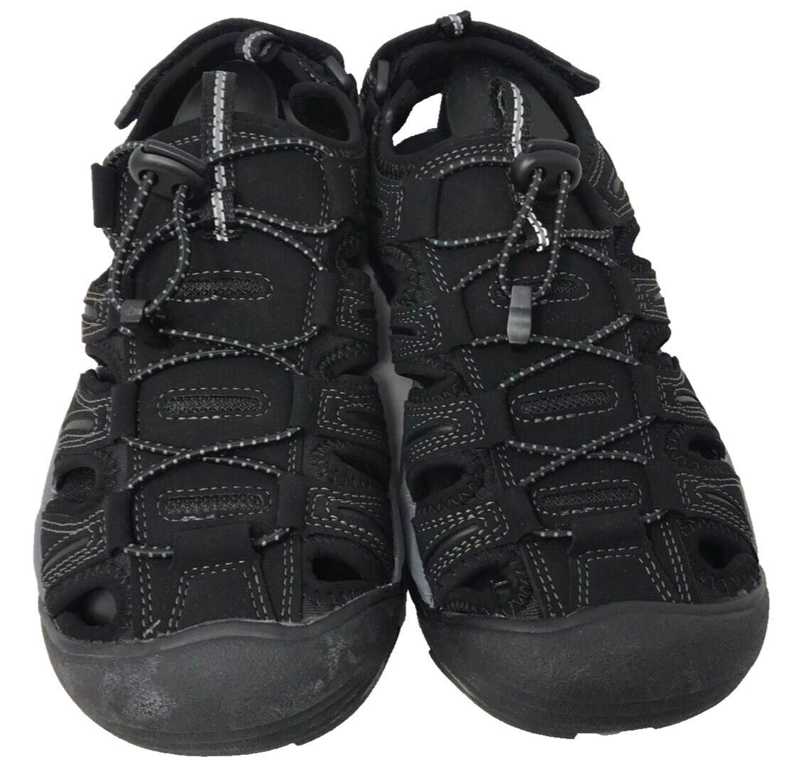 Outland Men’s Equinox Outdoor Rugged River Sandals Black/Gray Size:7 196P