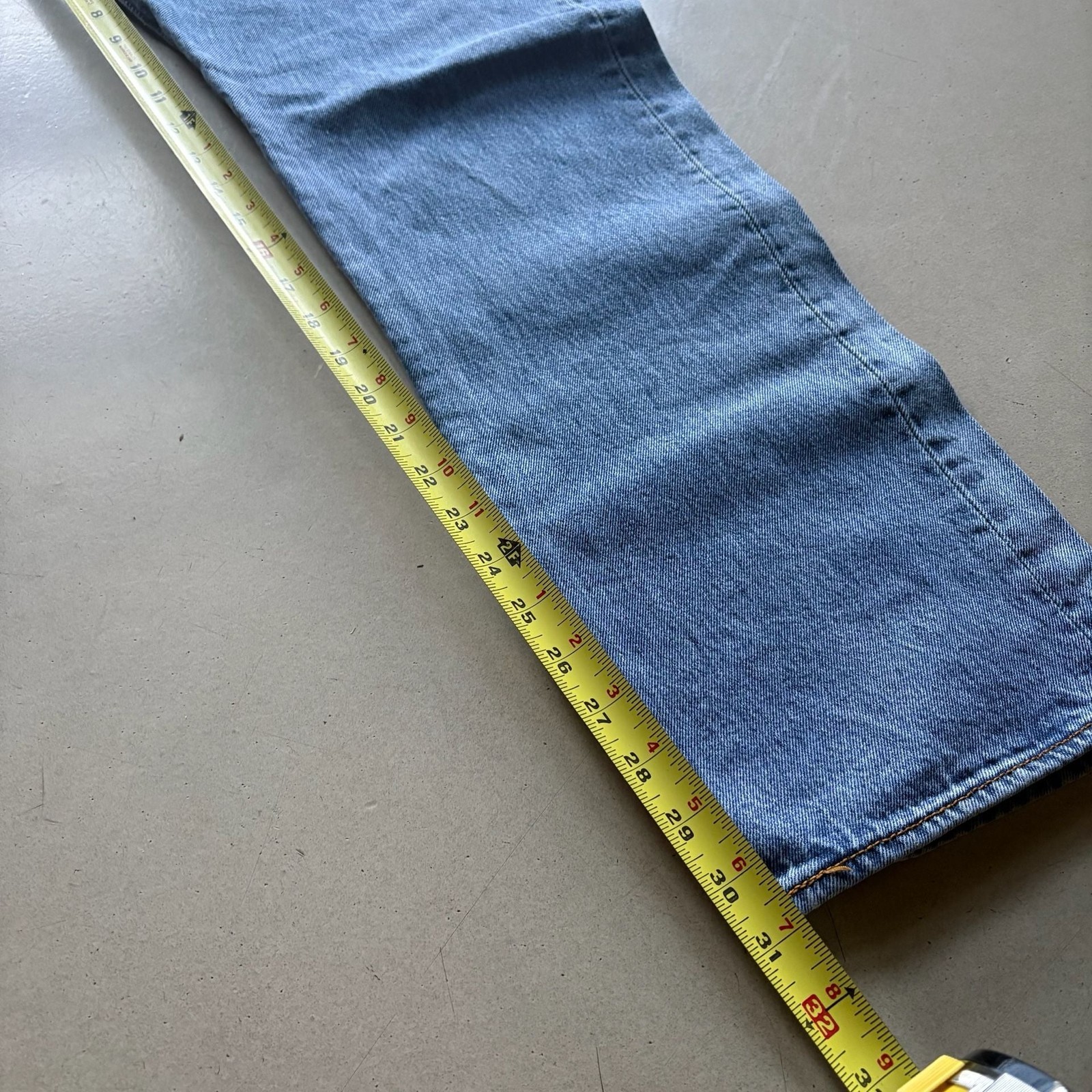 Samaria Leah Upcycled Levi’s 501 Button-Fly Straight Leg Jeans