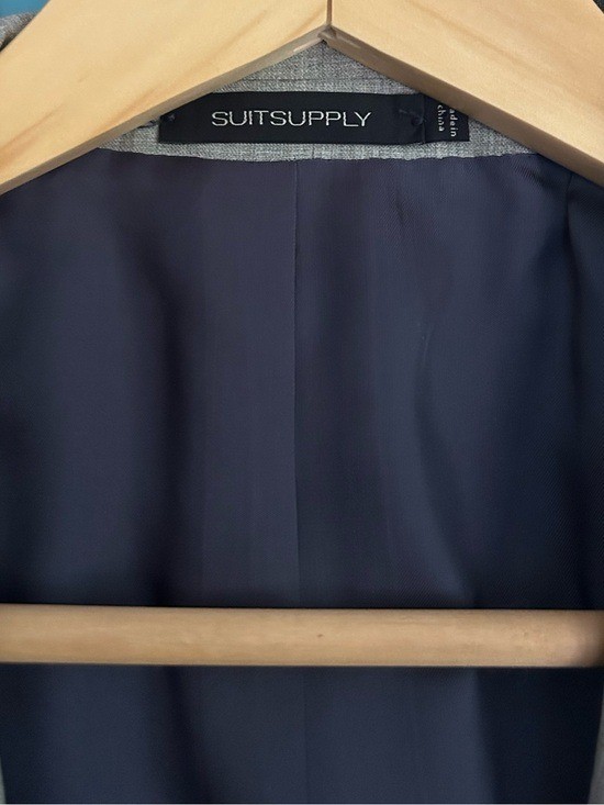Suitsupply Light Grey Tailored Fit Havana Suit Jacket 38L Pure Wool S120