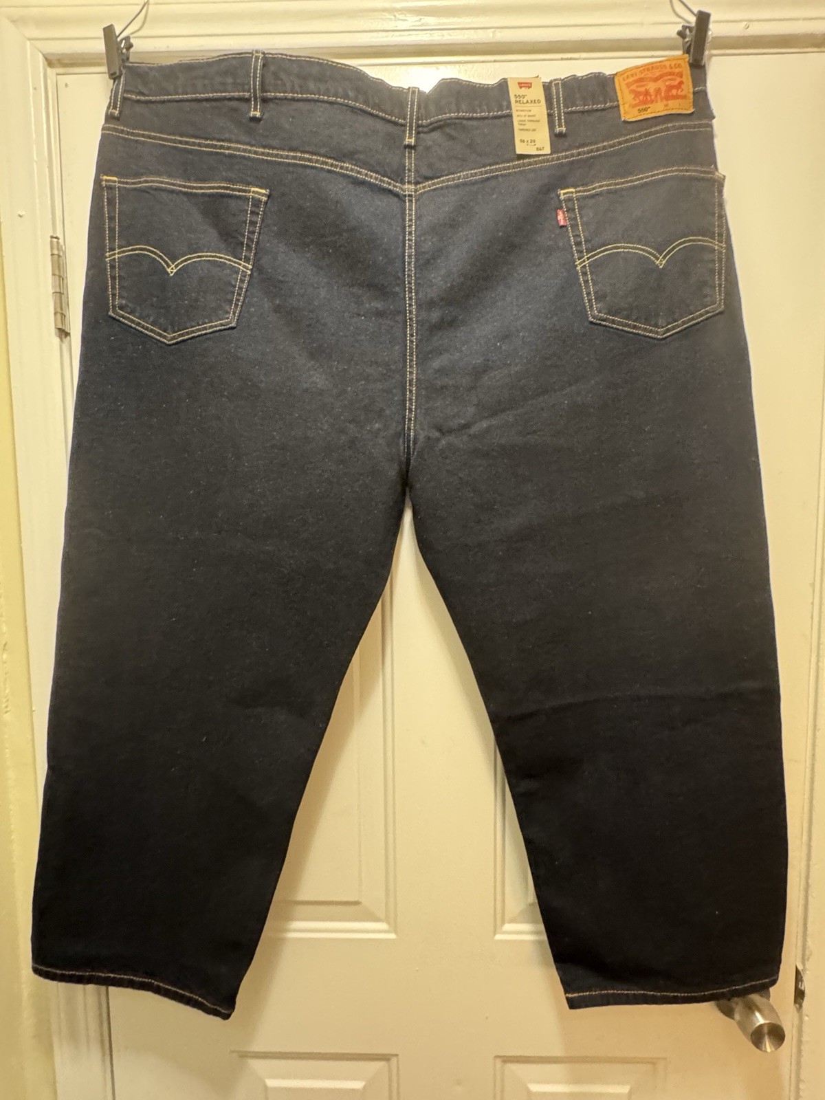 Levi’s 550 Relaxed Jeans Men’s 56×28 Big & Tall Stretch Dark Wash NWT B12#11