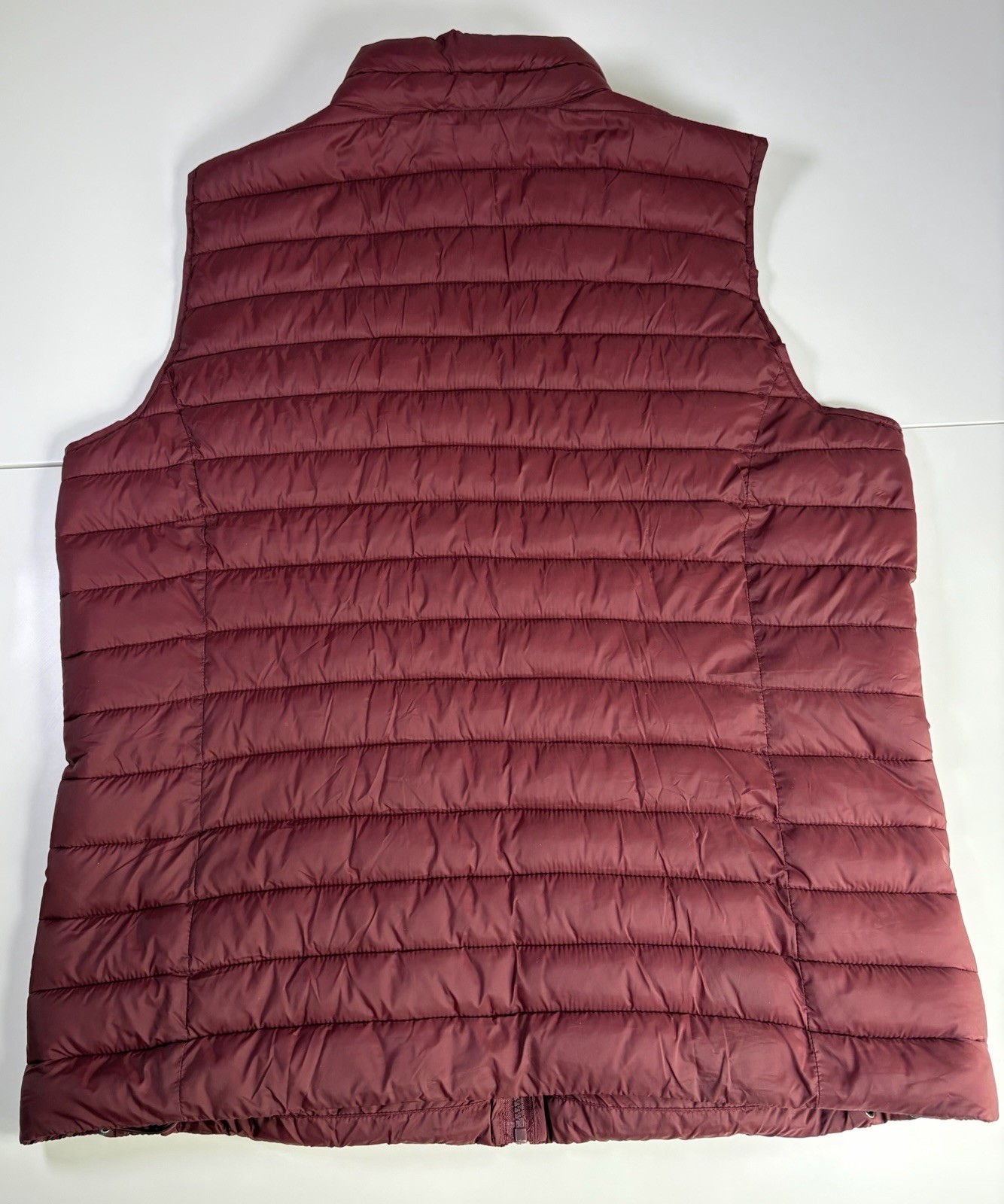 Joules Mens Puffer Gilet Jacket Burgundy Size XL, Hiking,walking, Quilted Warm.