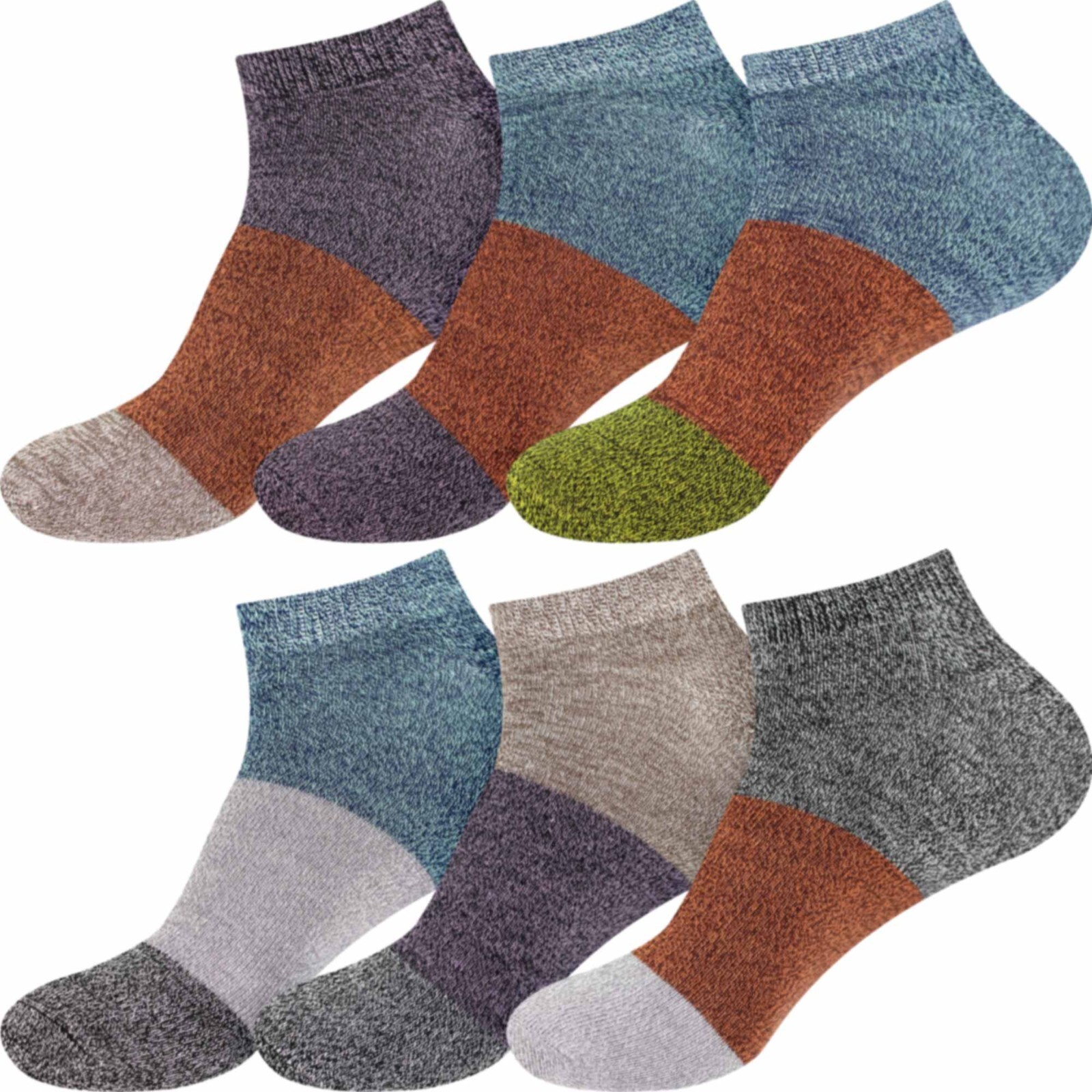 Women’s Rayon from Bamboo Fiber Casual Ankle Vintage 3 Color Strip – 4 Pack