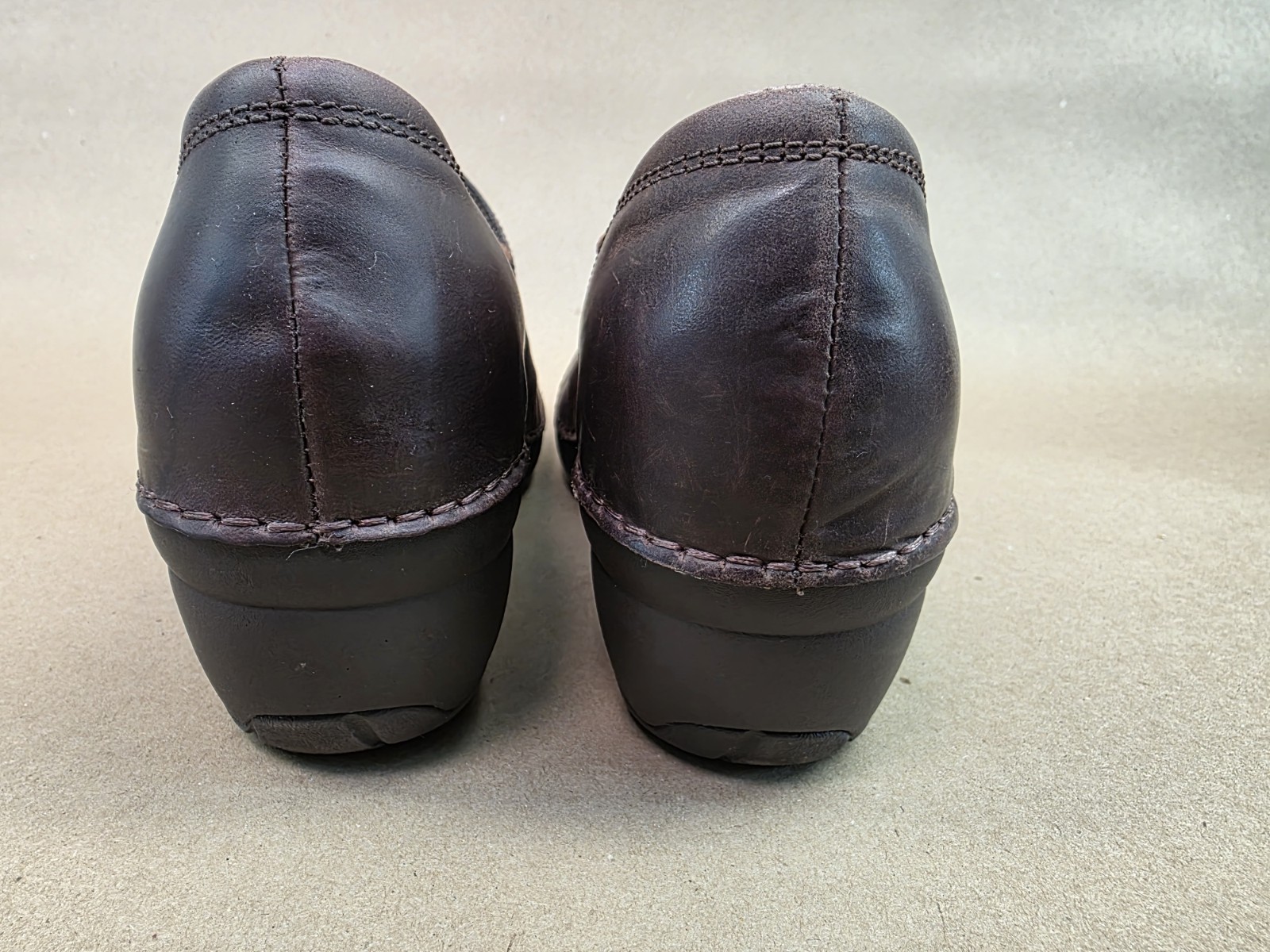 Merrell Emma (Sz 7) Brunette Water Resistant Clog Oiled Leather Slip-on Shoes