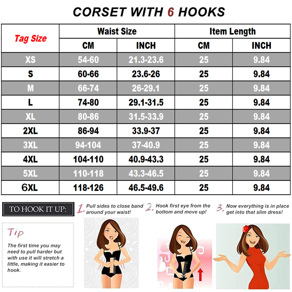 Waist Trainer Training Body Shaper Shapewear Underbust Cincher Tummy Belt Corset