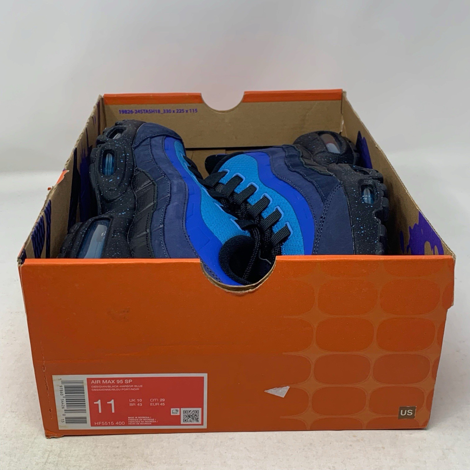 Nike Air Max 95 x Stash Blue Sneakers, Size 11 BNIB HF5515-400