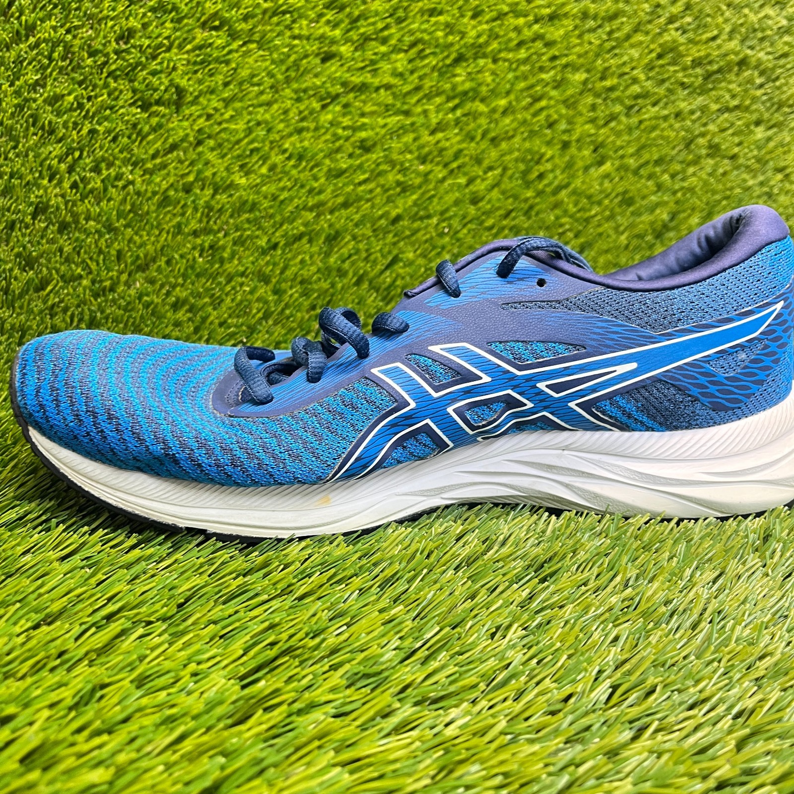 Asics Gel Excite 6 Mens Size 10 Navy Blue White Athletic Running Shoes Sneakers
