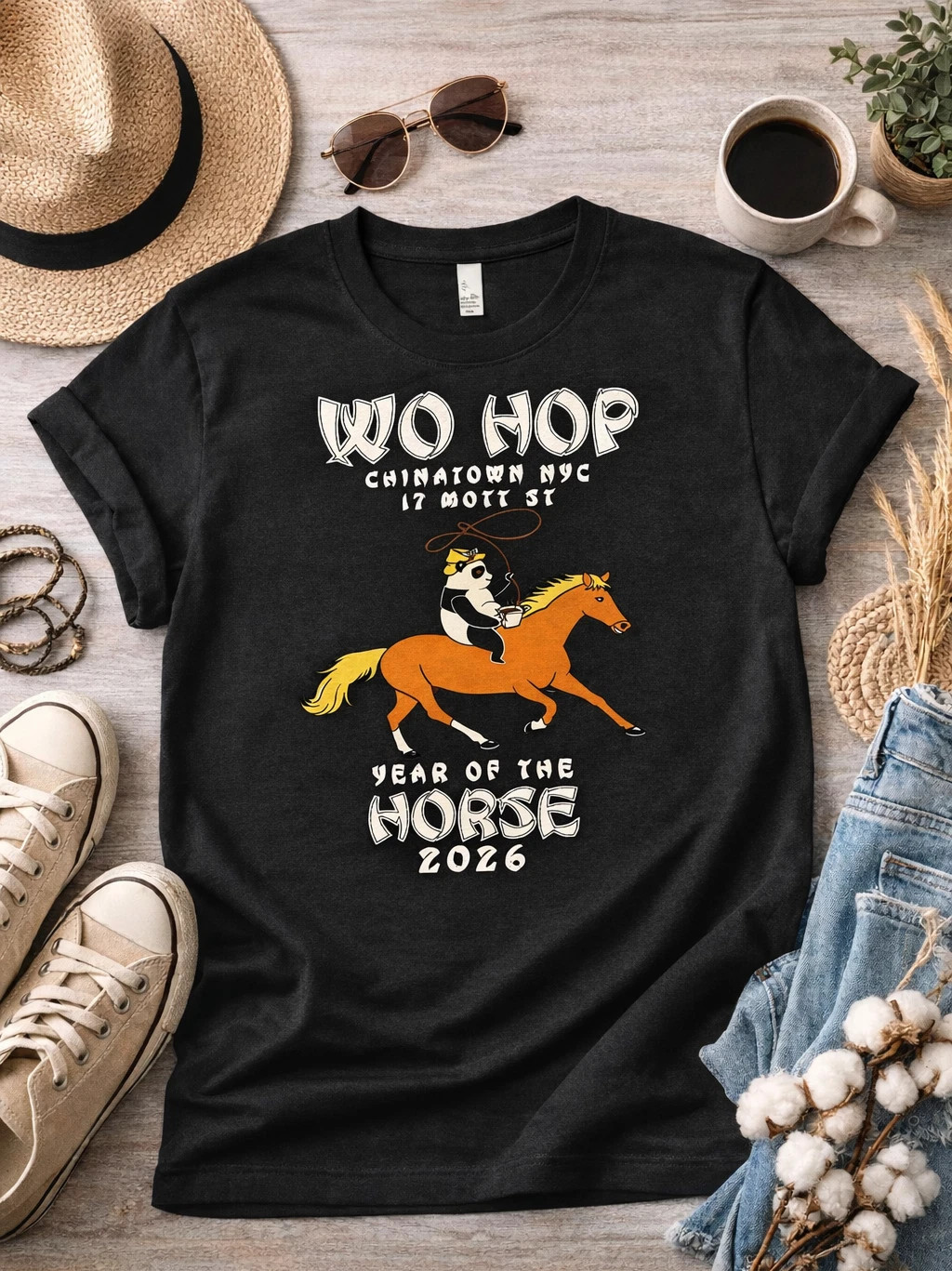 Wo Hop Chinatown 2026 Year of the Horse Unisex T-Shirt, Gift For Fan