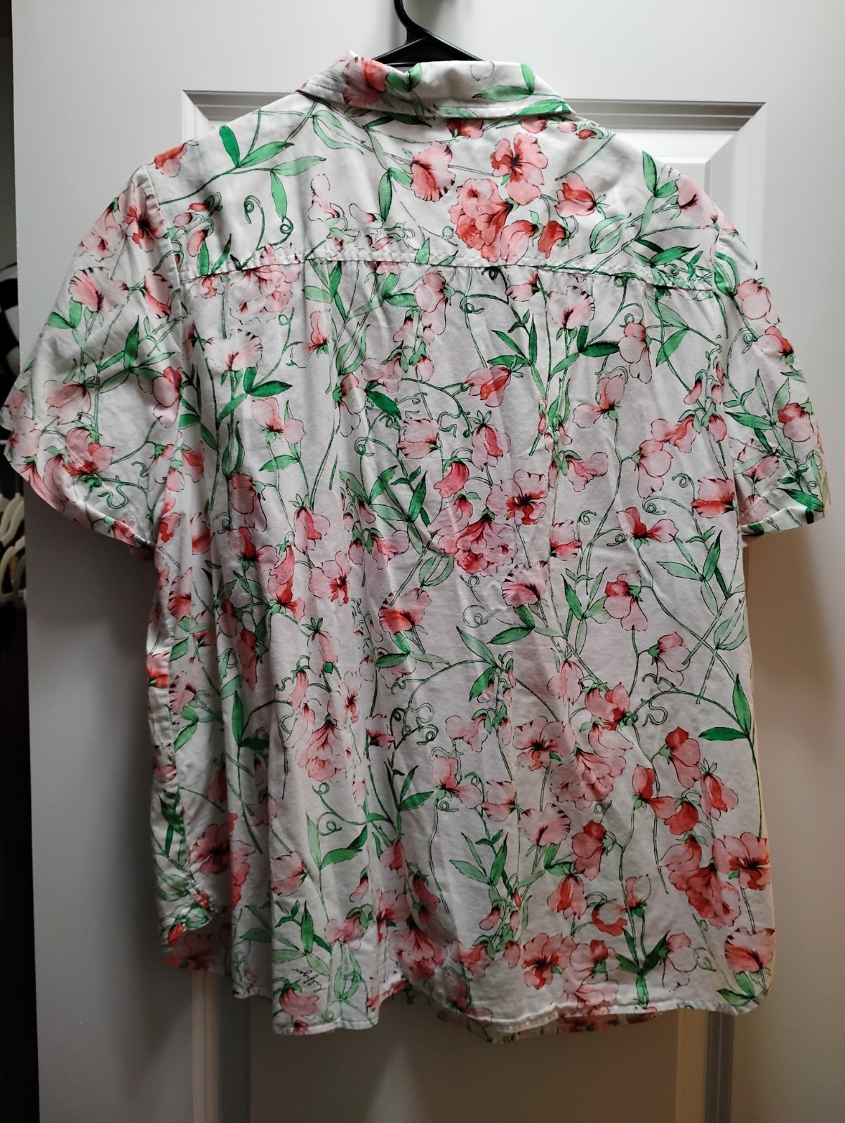 NWT 2XL Tommy Hilfiger Pink Floral Short Sleeve Button Down Hawaiian Shirt NEW