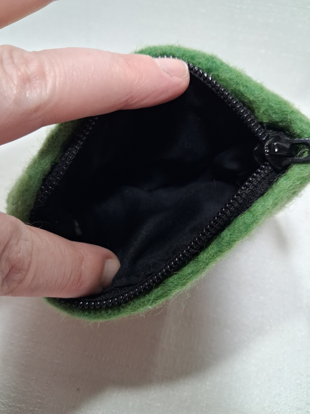 Original Wild Woolies Fawn Handmade Wool Felt Coin Purse Wallet Pouch Deer
