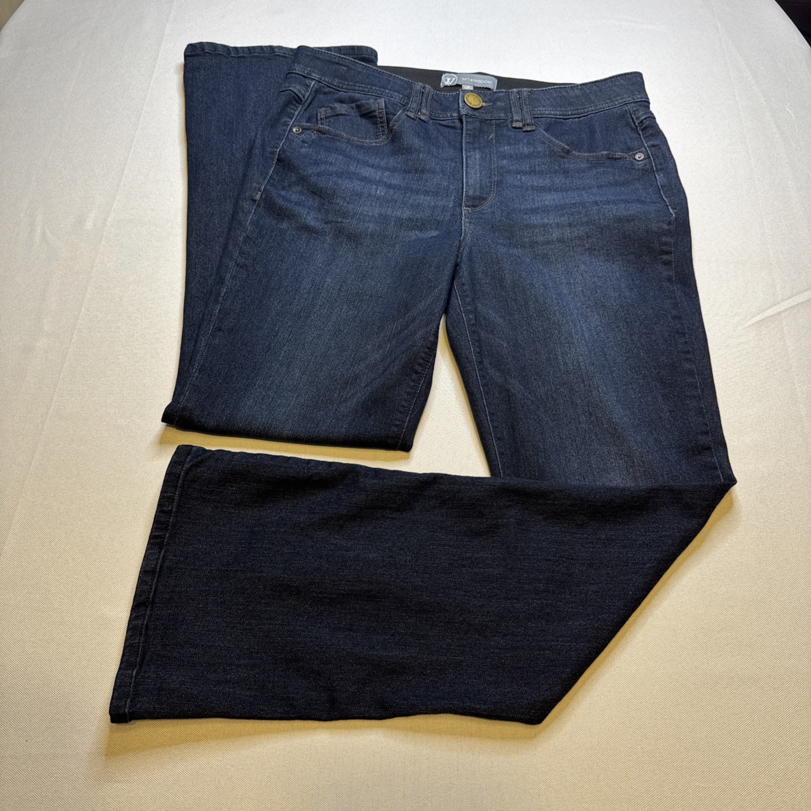 Wit & Wisdom Brittany Mid-Rise Baby Boot Jeans Size 12 Contour Shape Tech # 0067
