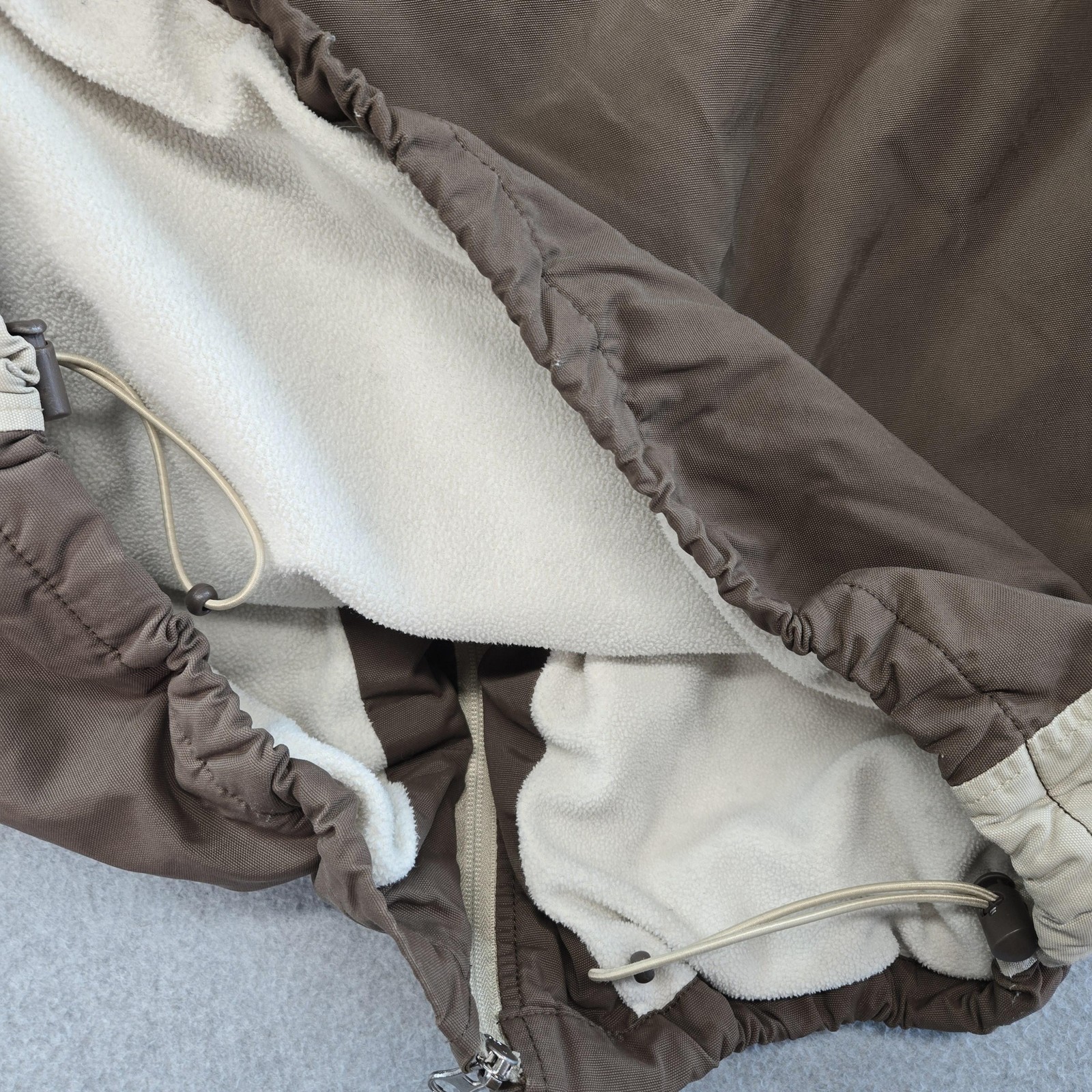 Dunkin’ Donuts Jacket Mens 2XL Brown Windbreaker Lined Insulated Pockets Logo