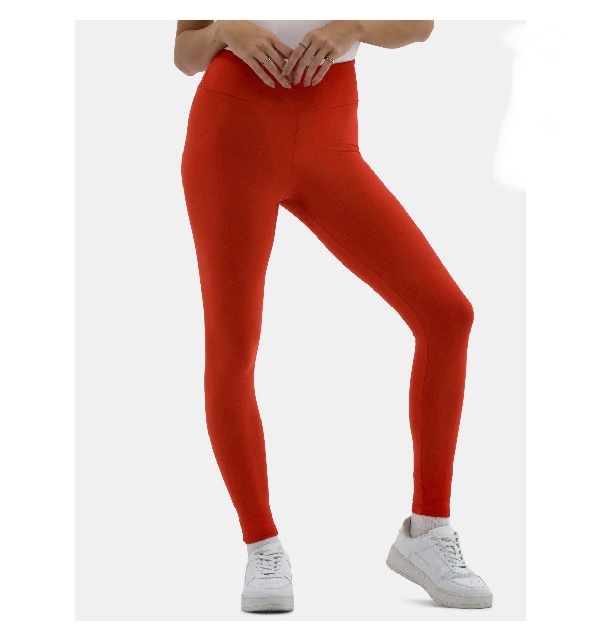 No Boundaries Womens Sueded Ankle Leggings Red Multisize NWT