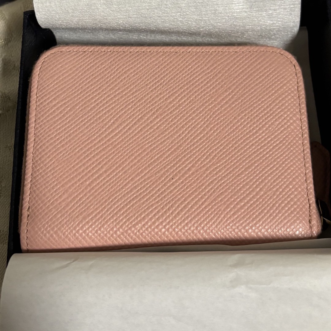 PRADA Saffiano Coin Case ORCHIDEA