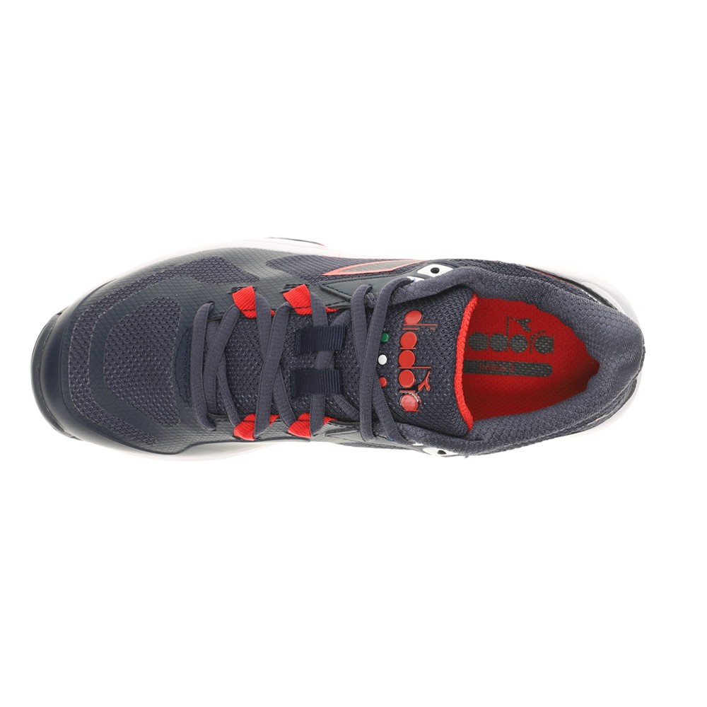 diadora Trofeo 2 All Ground Pickleball Mens Blue, Red Sneakers Athletic Shoes 1