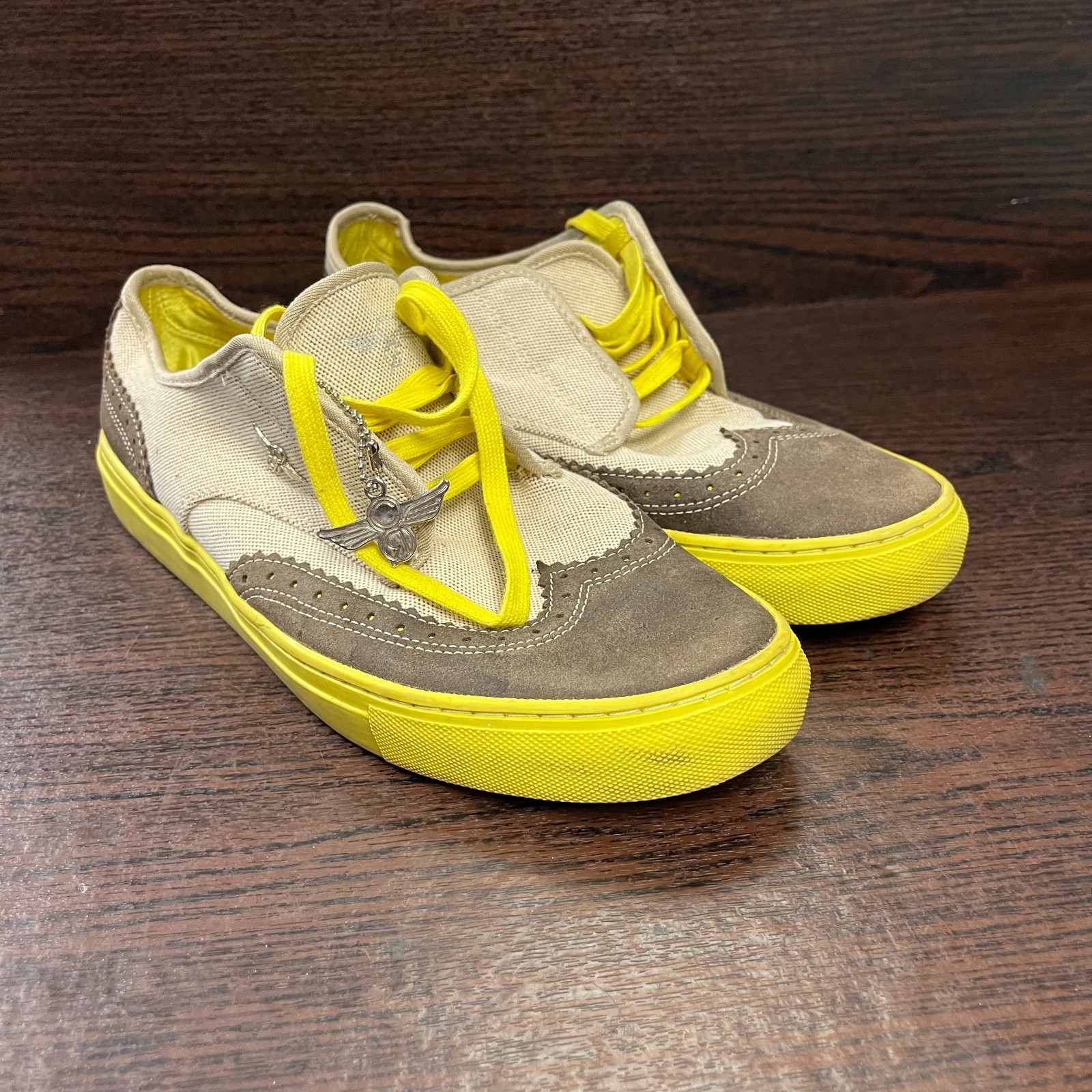Creative Recreation Men’s Cesario Lo Shoe 10.5 Brown Yellow WingtipCR2212 SI0112