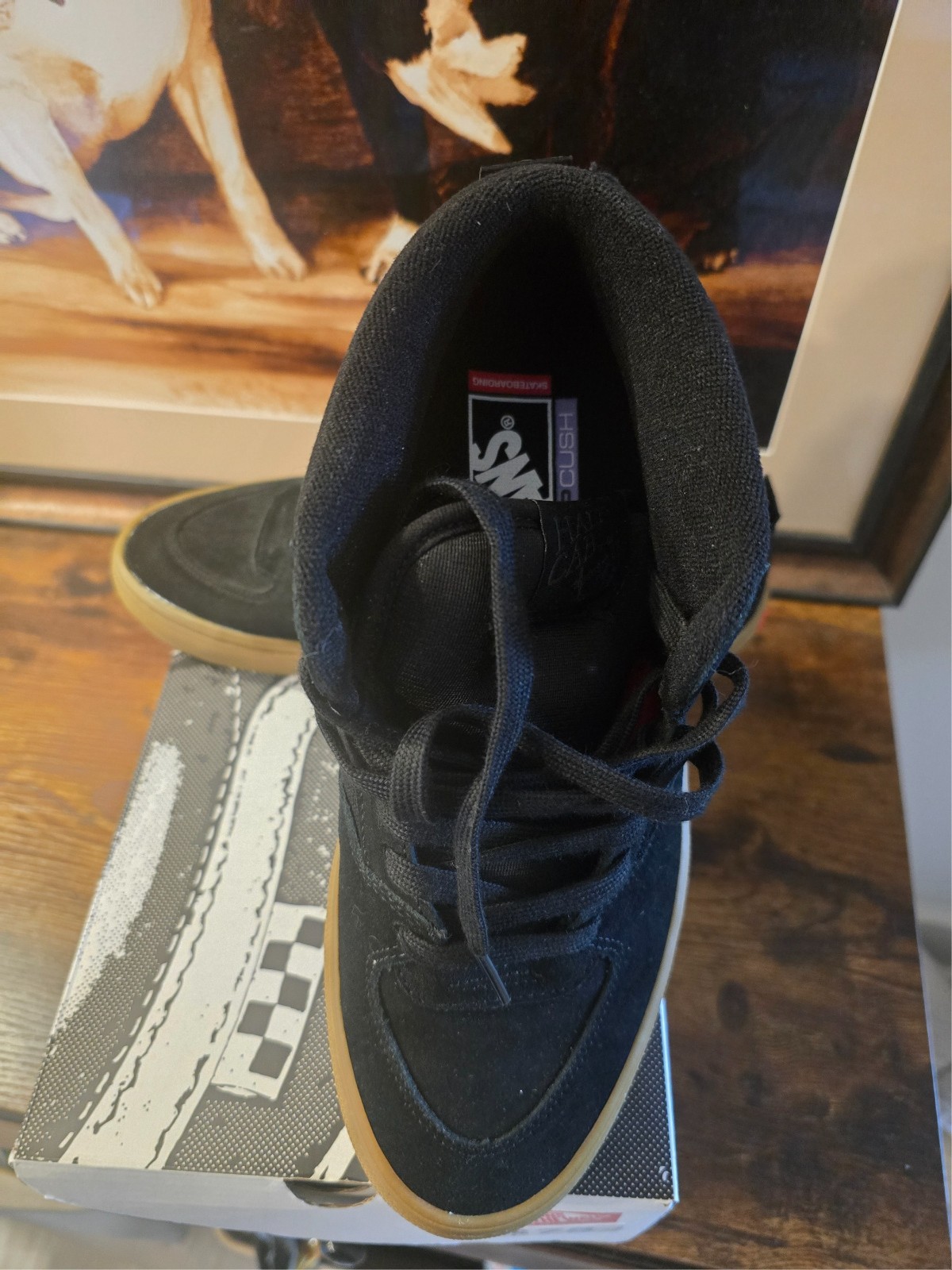 Vans Skate Half Cab Pro Skateboarding Shoe Size 9 Men’s Black Gum NEW RARE