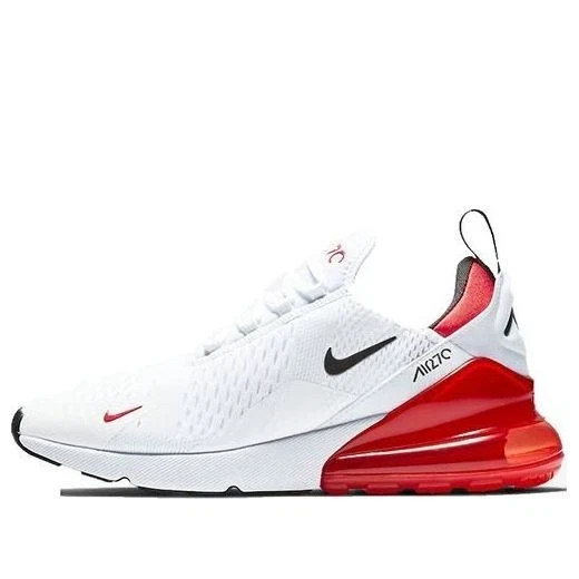New Nike Air Max 270 White University Red Black Sneakers BV2523-100 Size 12