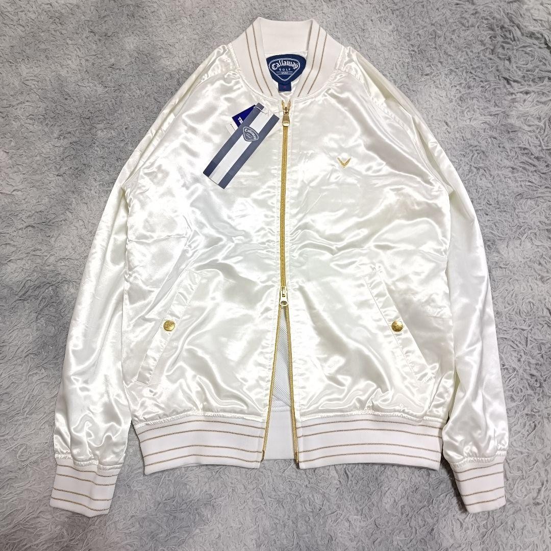 M Size Stadium Jacket Golf Blouson Y2K Shiny Sukajan