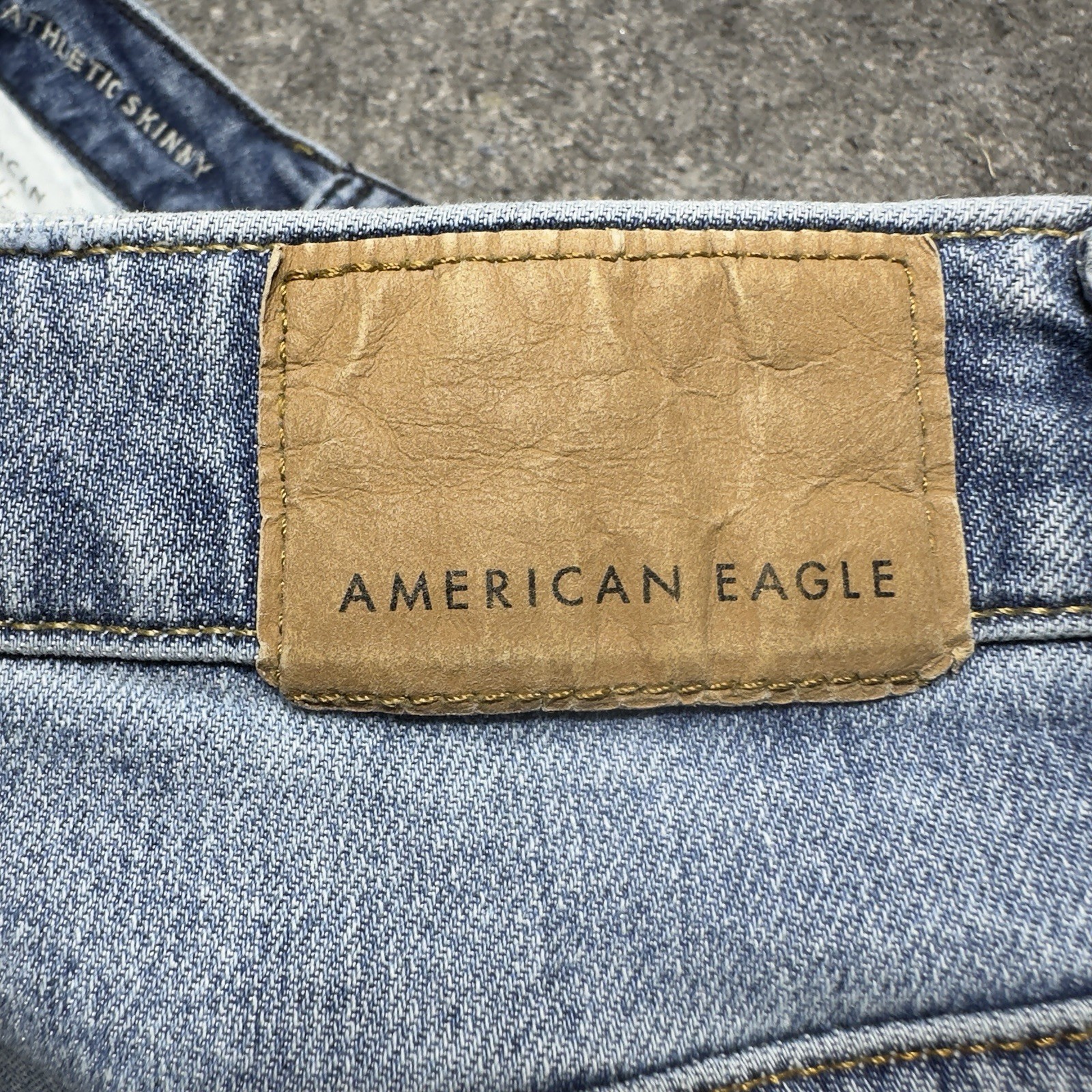 American Eagle Airflex+ Jeans Mens 31×32 Blue Stretch Waist Atheletic Skinny