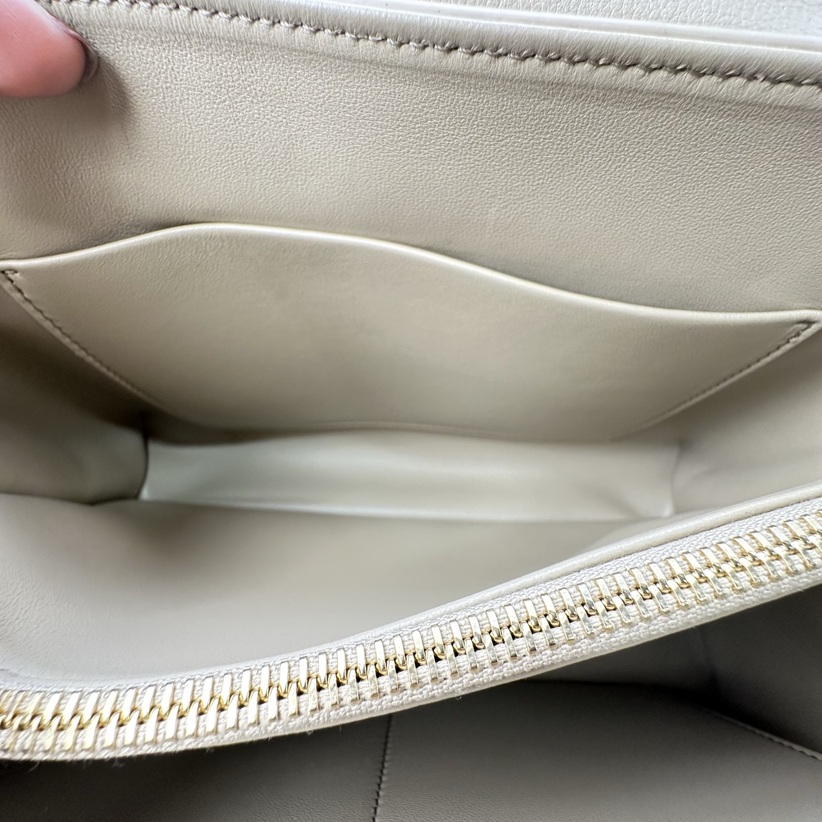 Celine Womens Medium Nino crossbody Top Handle Bag Leather Safari