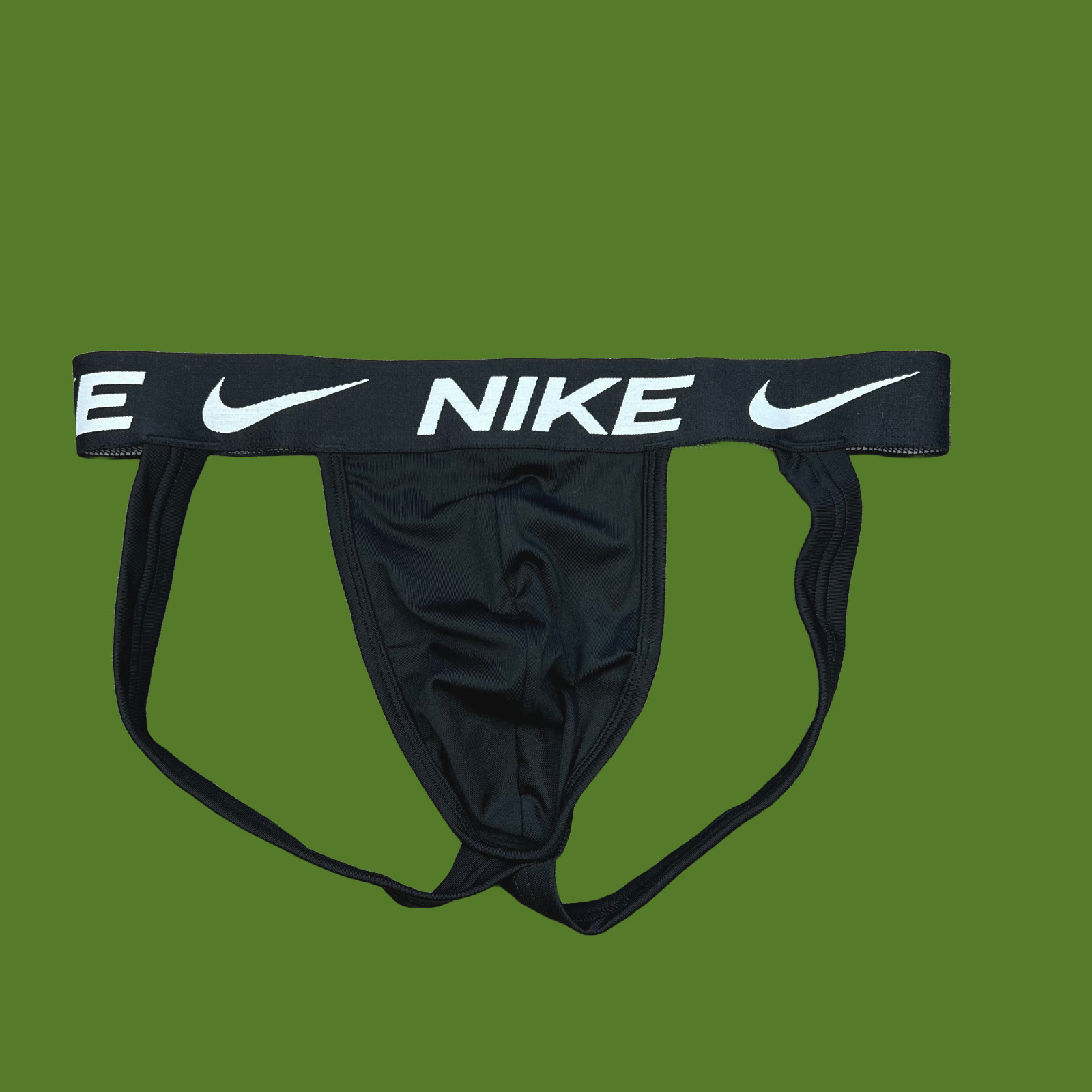 Nike mens black microfiber jock strap jockstraps underwear size S M L XL