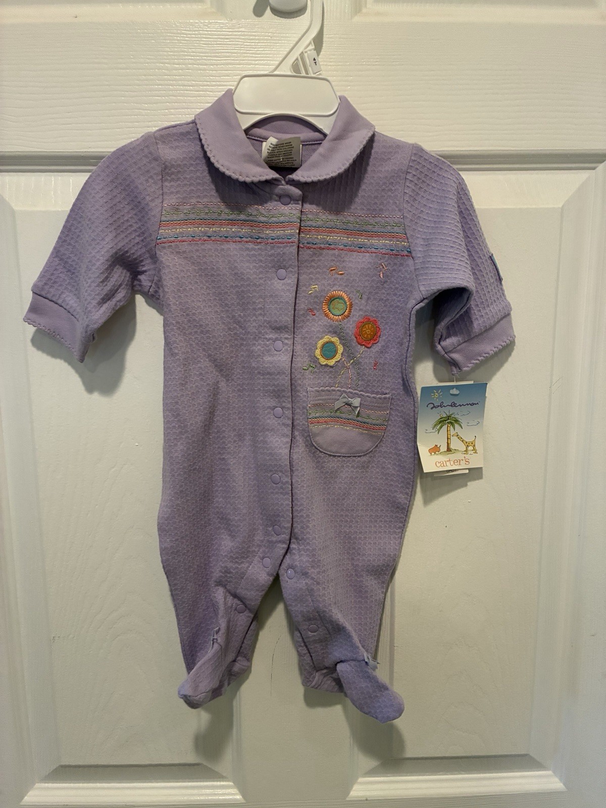 John Lennon Baby. One -Piece, Footed Sleeper