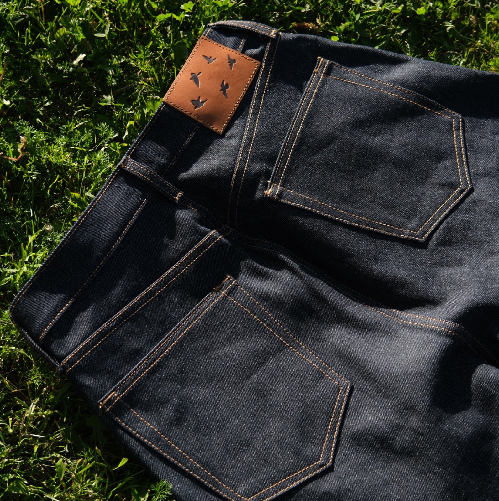 Heavy Raw Indigo Wide Leg Jeans – Handmade in Los Angeles – Multiple Sizes!