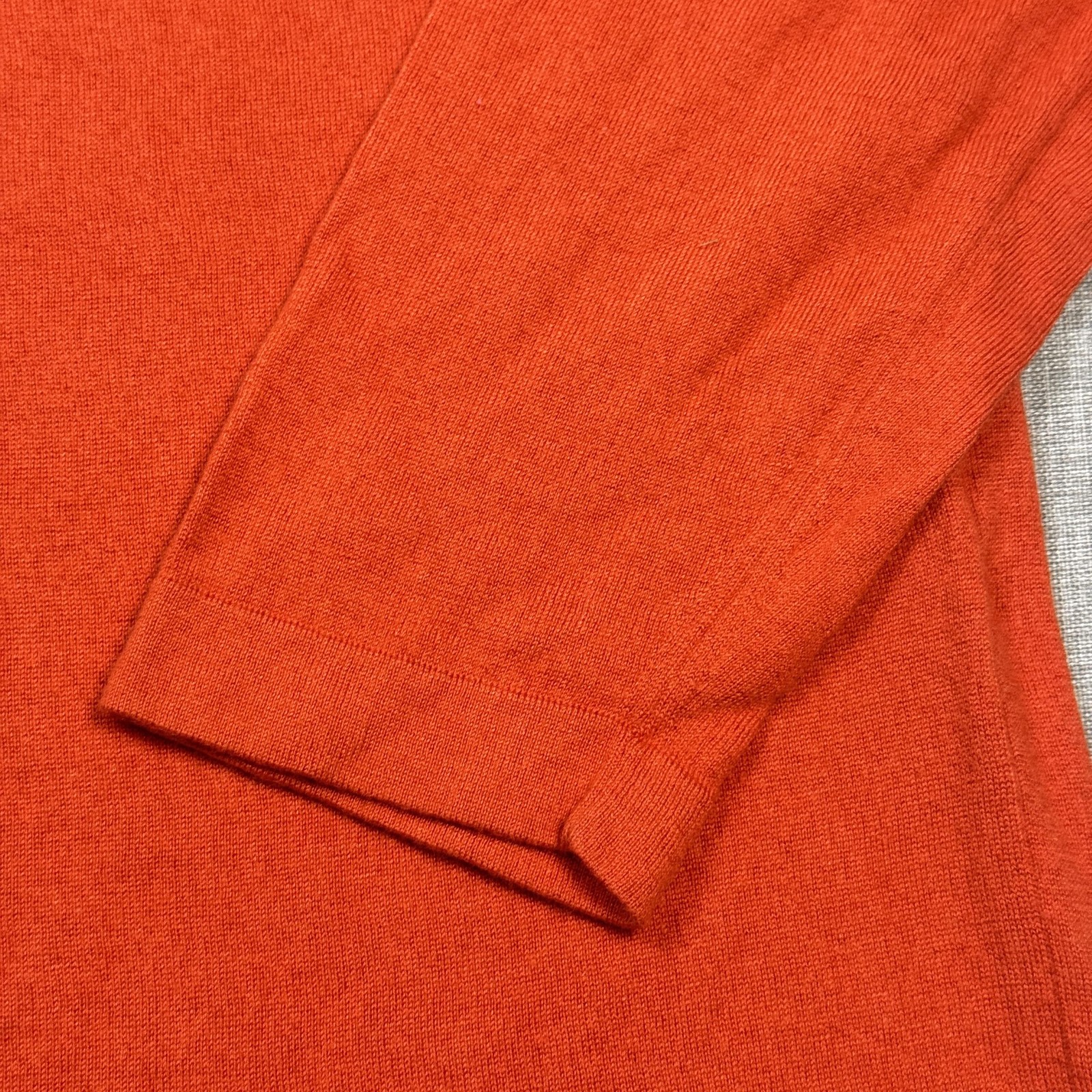 Theory Cashmere Silk Crew Neck Sweater Pullover Mens 2XL Orange