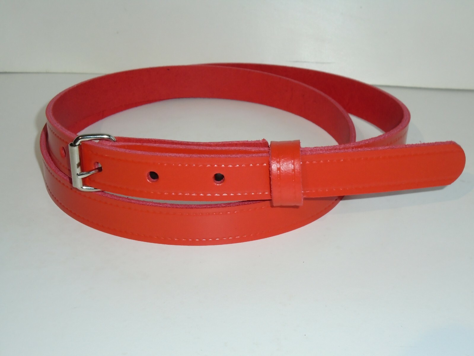 QUALITY LADIES 20mm LEATHER BELTS 8 COLOURS AVAILABLE SMALL TO XX LARGE £4.99