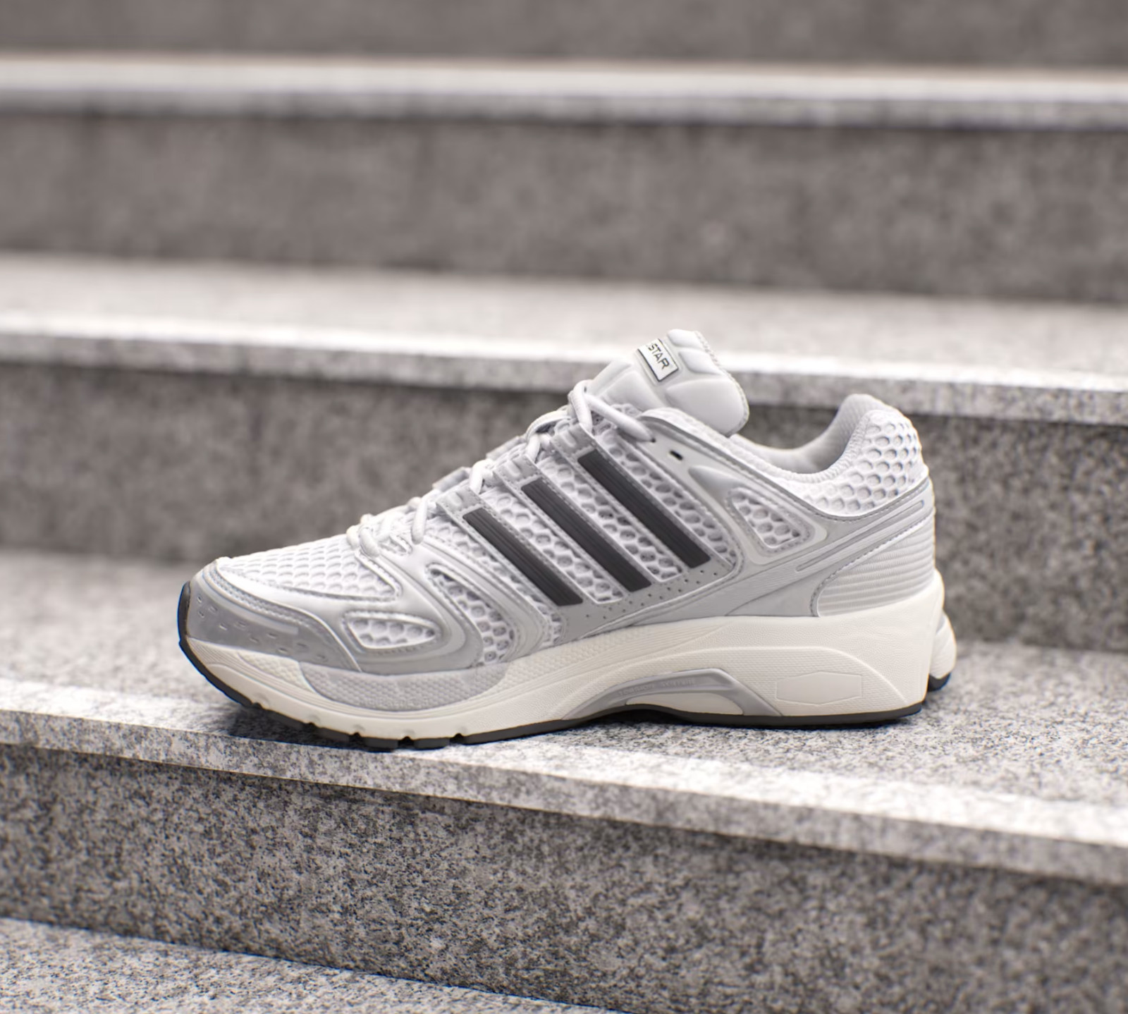 Adidas Originals Adistar Control 5 Silver Metallic Grey Running Men Shoes KI6121