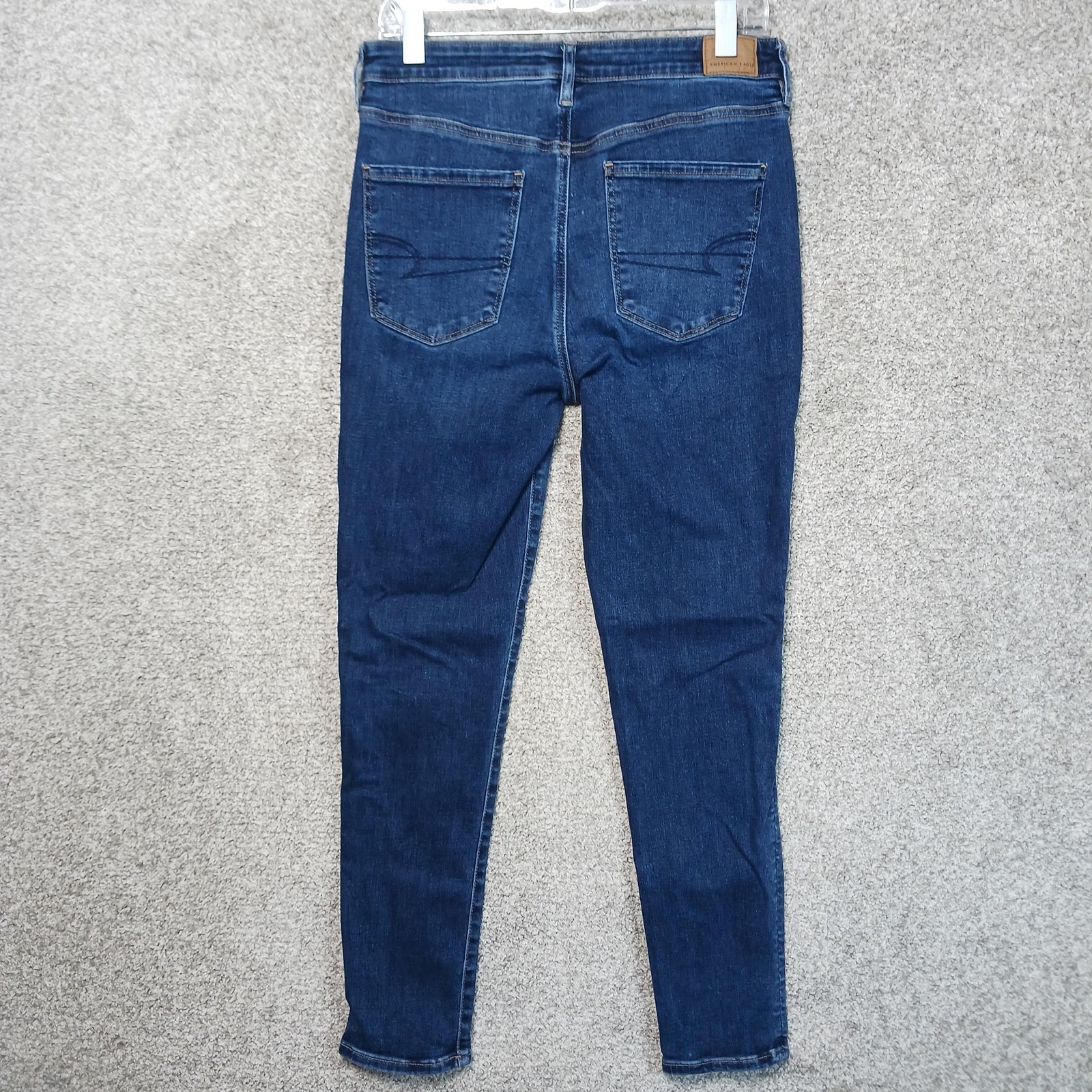 American Eagle Outfitters Jeans Womens 12 High Rise Jegging Blue Stretch Denim