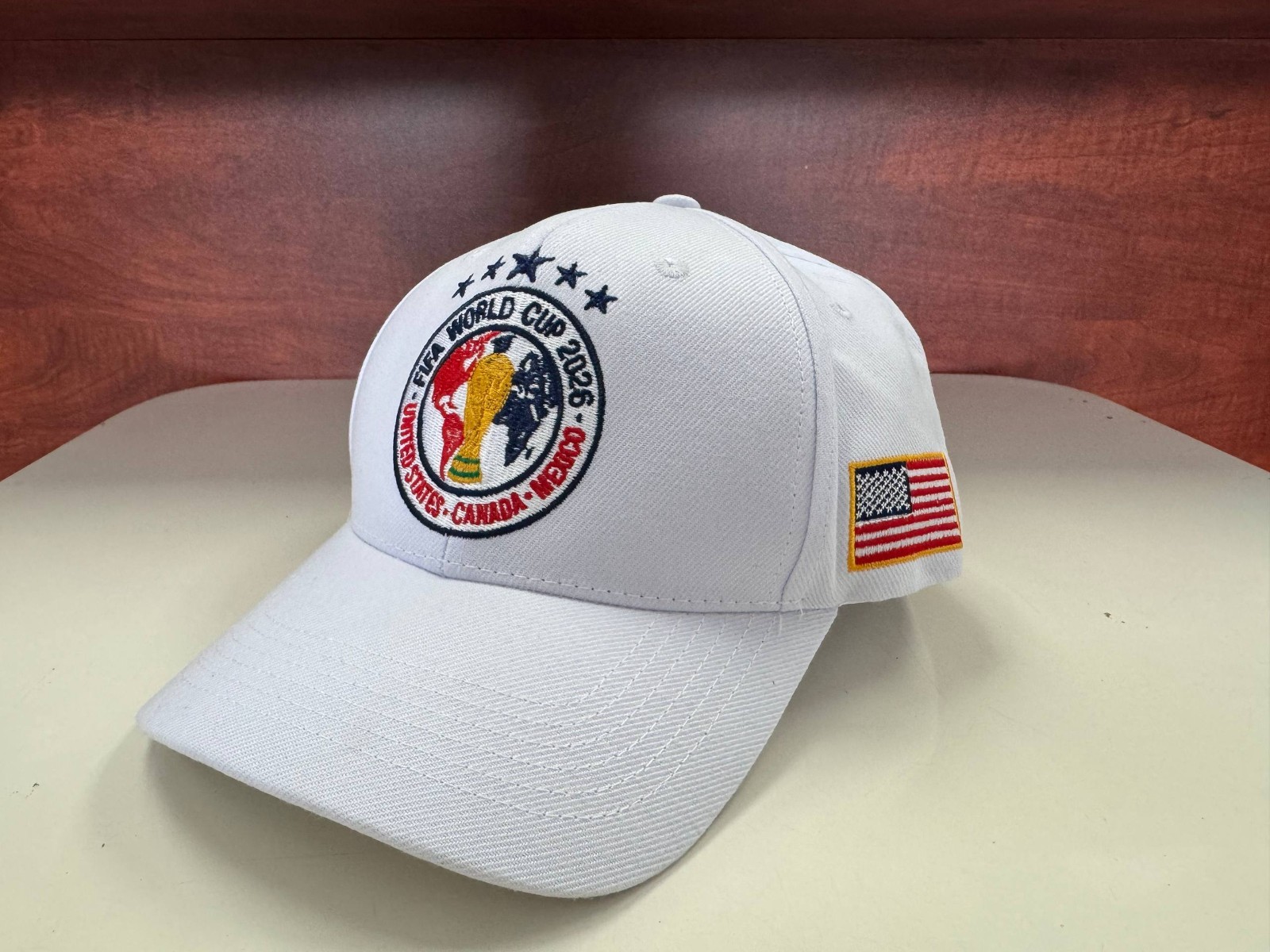 FAST SHIP – FIFA World Cup 2026 MEX USA CAN Cotton Hat, Detailed Embroidery