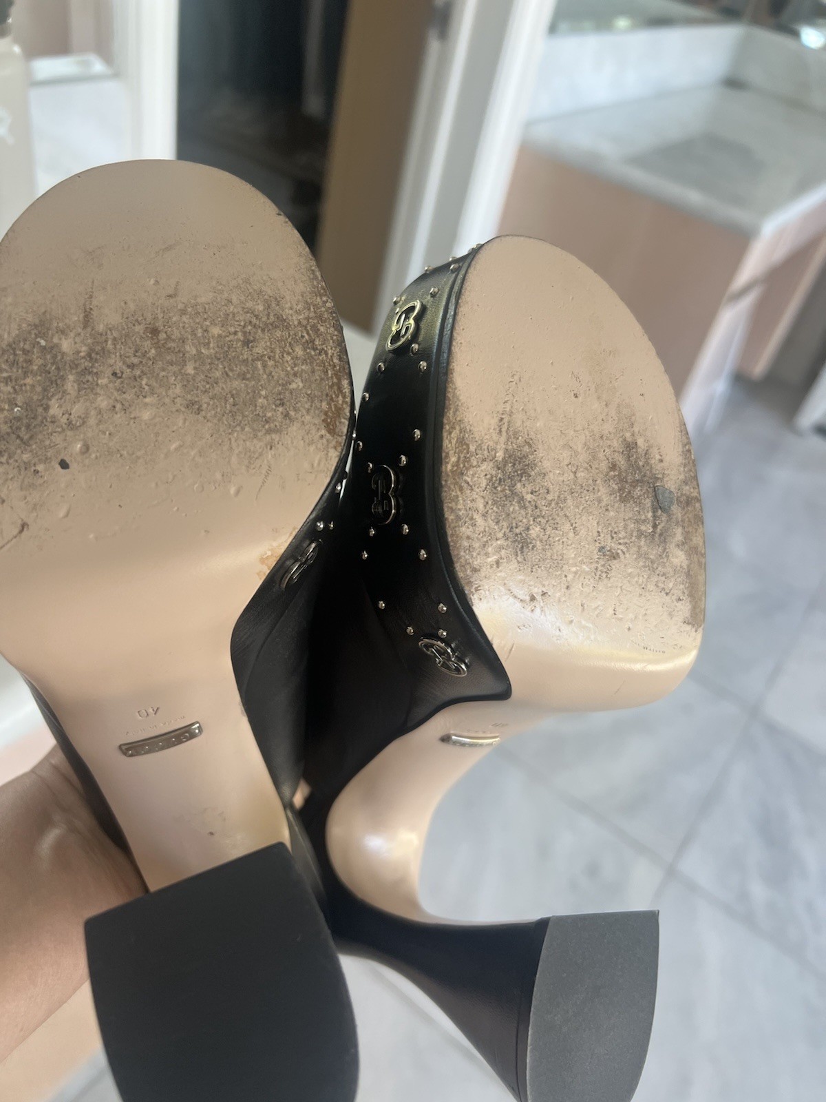 the Gucci Janaya 115mm Platform Mules,