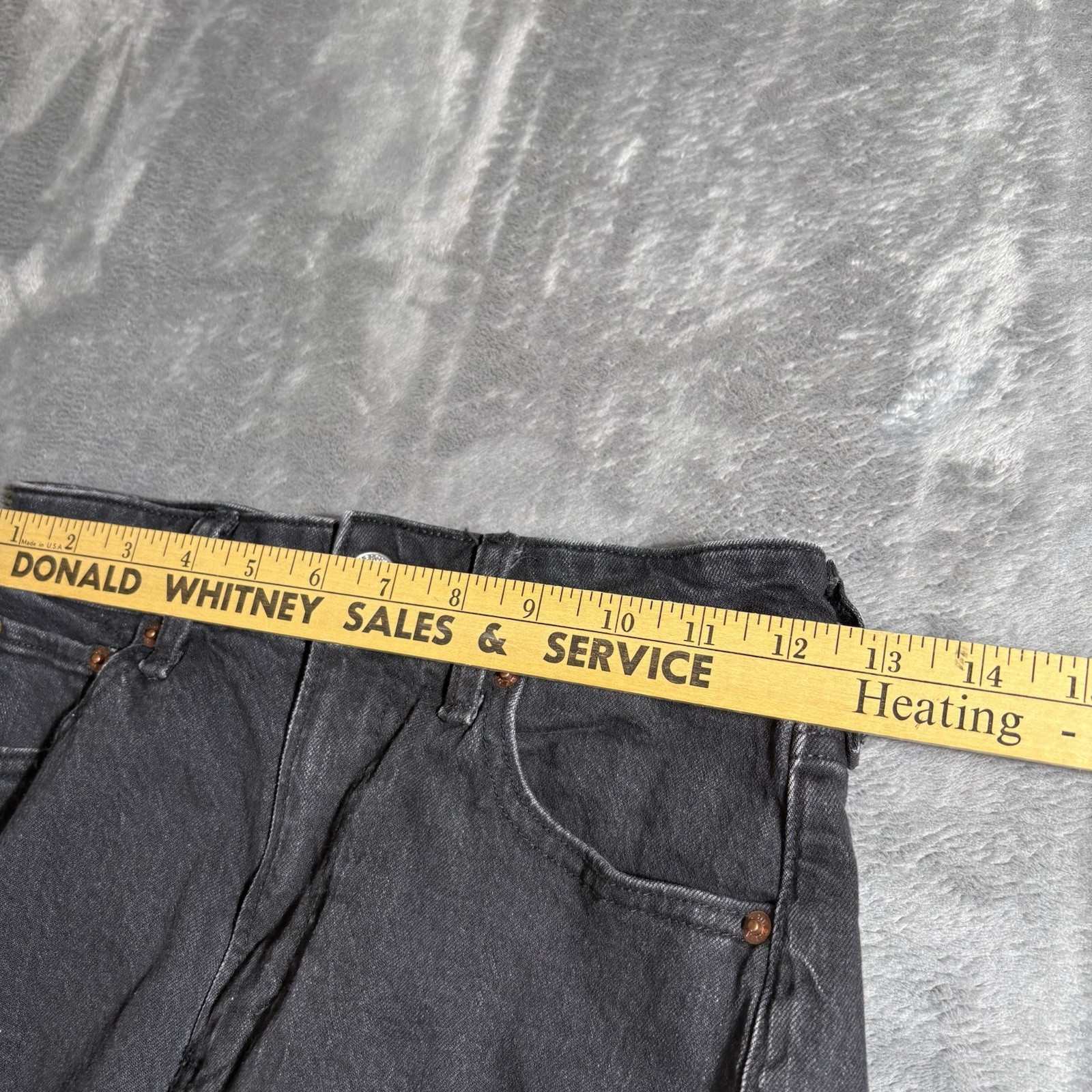Abercrombie & Fitch Curve Love 90s High Rise Black Wash Jeans 24 Long