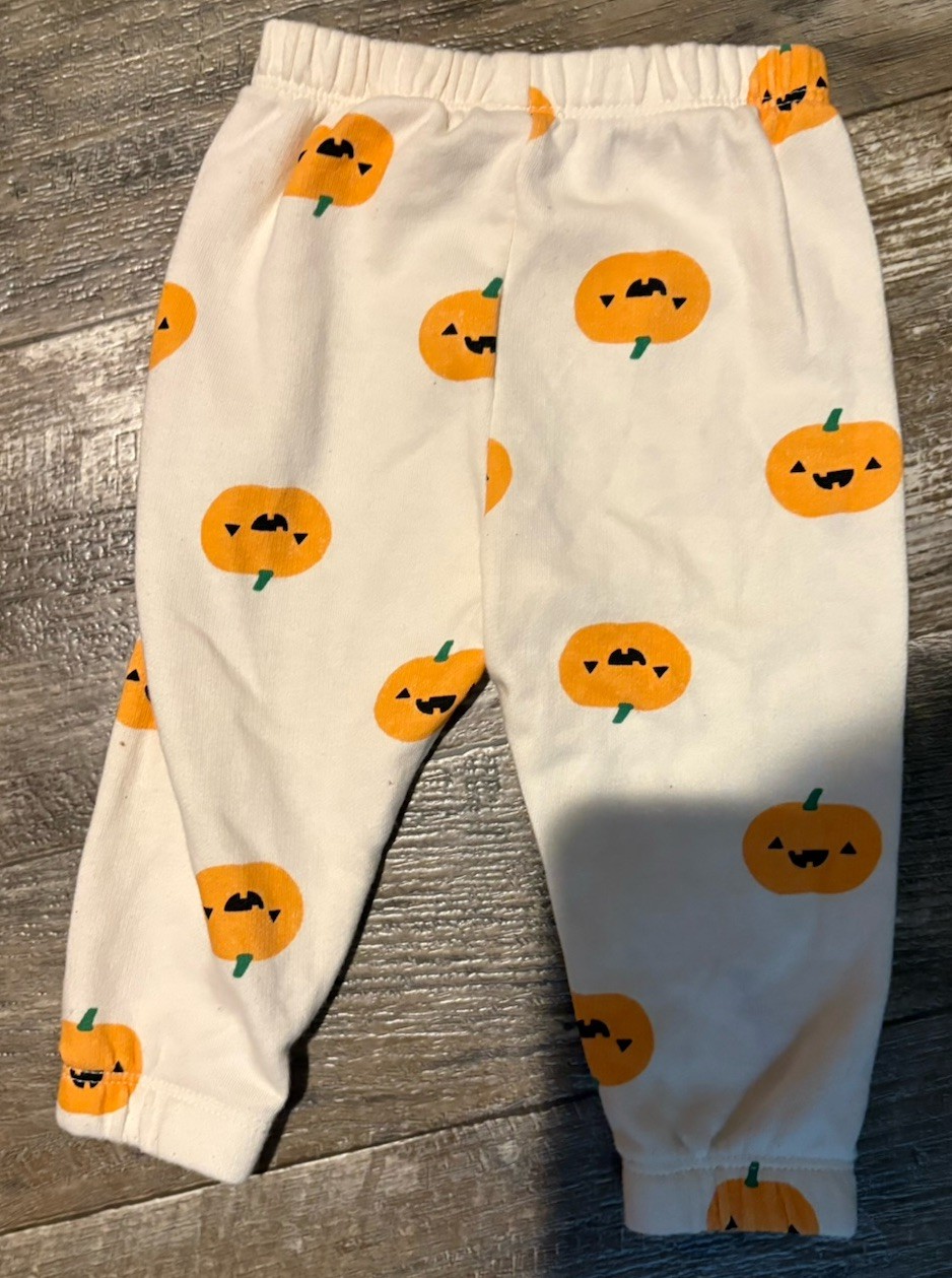 Old Navy Baby Infant Size 6-12 Months Halloween Pumpkin Outfit Set