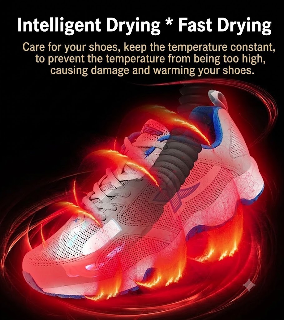 🔥 UV Shoe Dryer Deodorizer Sterilizer Machine 200W Fast Drying Timer Shoe Warme