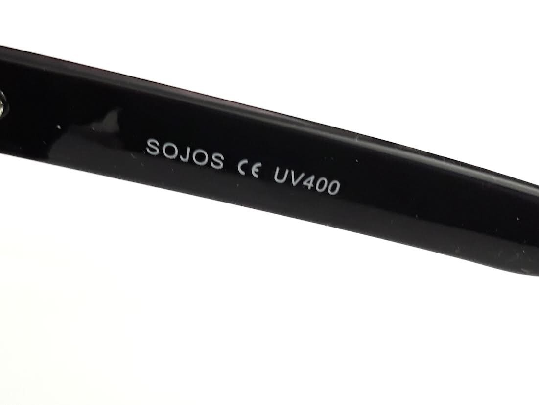 SOJOS OVERSIZED SQUARE CAT EYE POLARIZED SUNGLASSES WOMEN TRENDY BLACK SJ2179