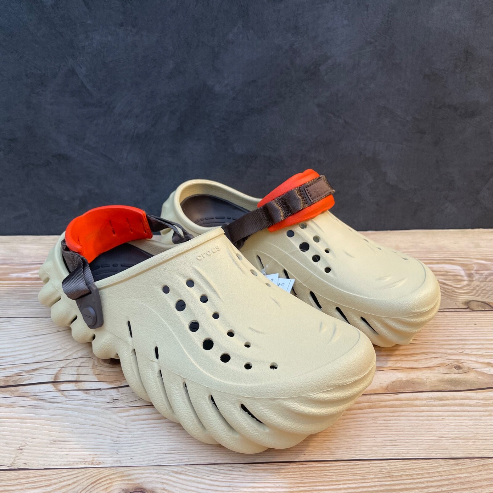 Crocs Echo Clog Beige/Brown/Orange Select-a-Size