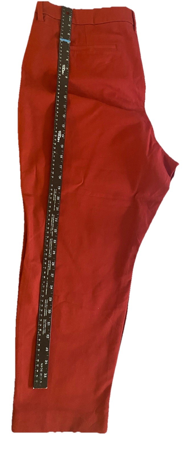 OLD NAVY High Rise Pixie Skinny Secret Smooth Pockets SZ 24 Cranberry NEW W TAGS