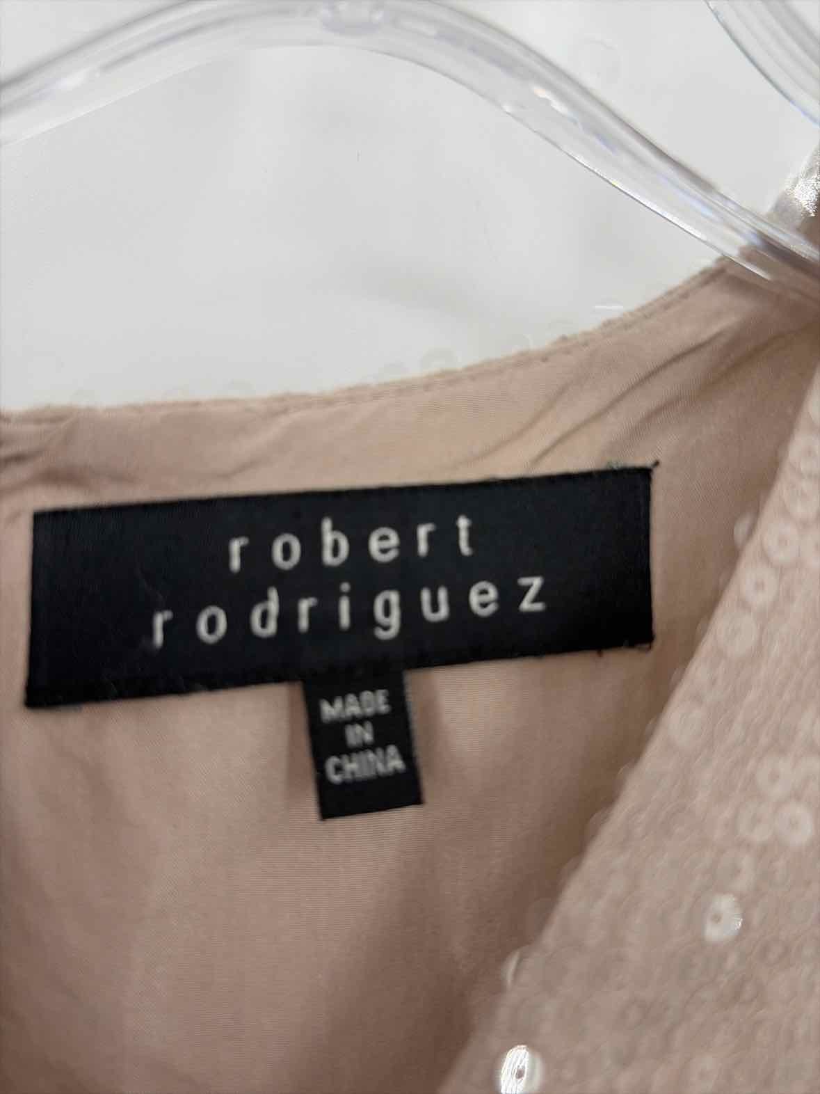 Pre-Owned Robert Rodriguez Tan Size 10 Sequin Tank Top