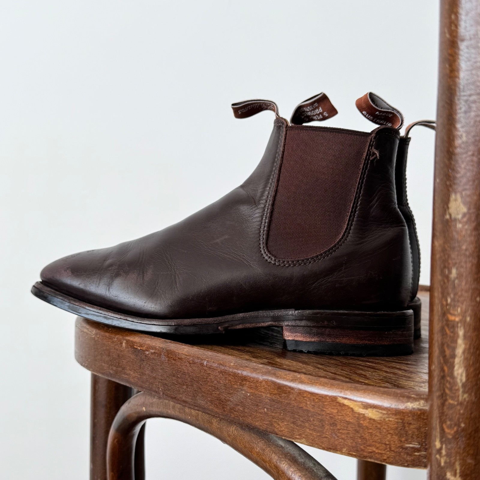 R.M. Williams Comfort Craftsman Brown Men’s Chelsea Boots SIZE 39 (23.5 cm)