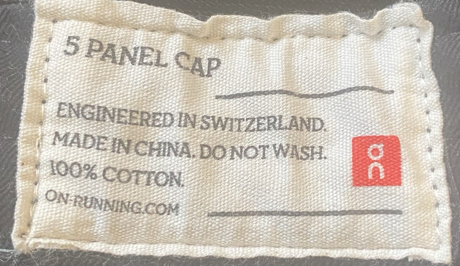 On Cloud Swiss Engineering 5 Panel Cap Running Hat