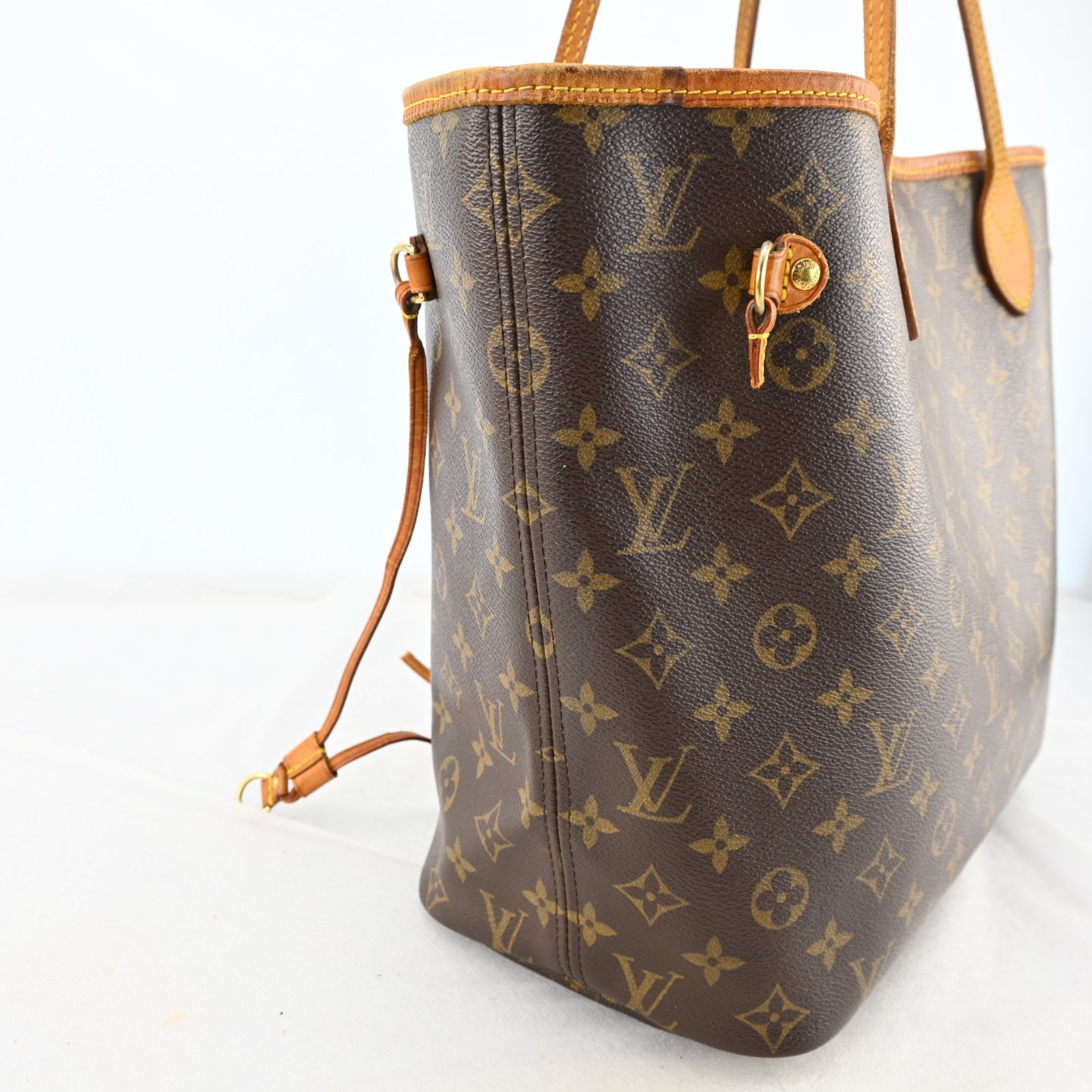 Auth Louis Vuitton Monogram Neverfull MM Shoulder Tote Bag M40157 LV P5071YJ805