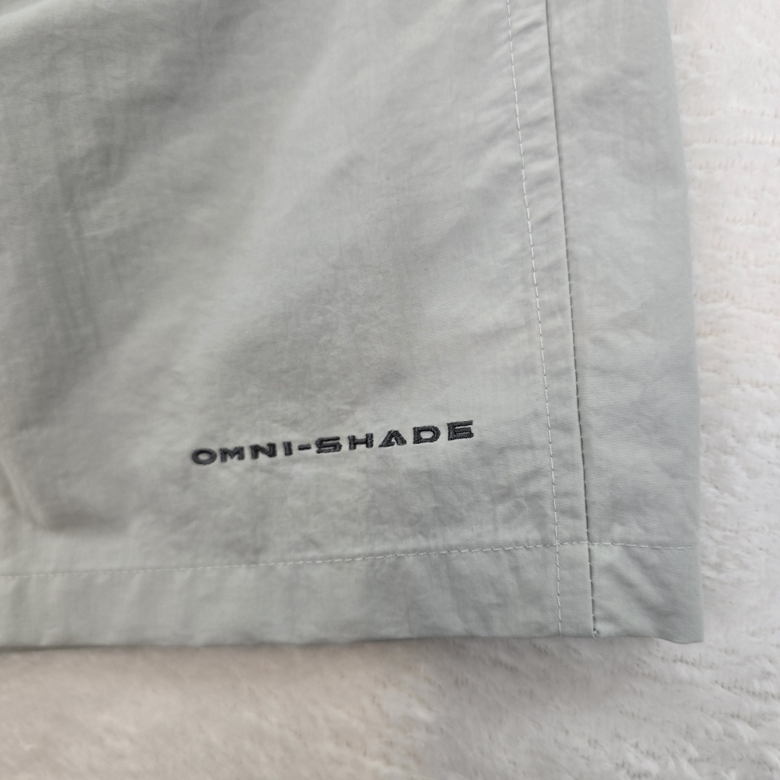 Columbia PFG Shorts Mens L Gray Backcast IV 6 In Inseam Swim Trunks Omni-Shade