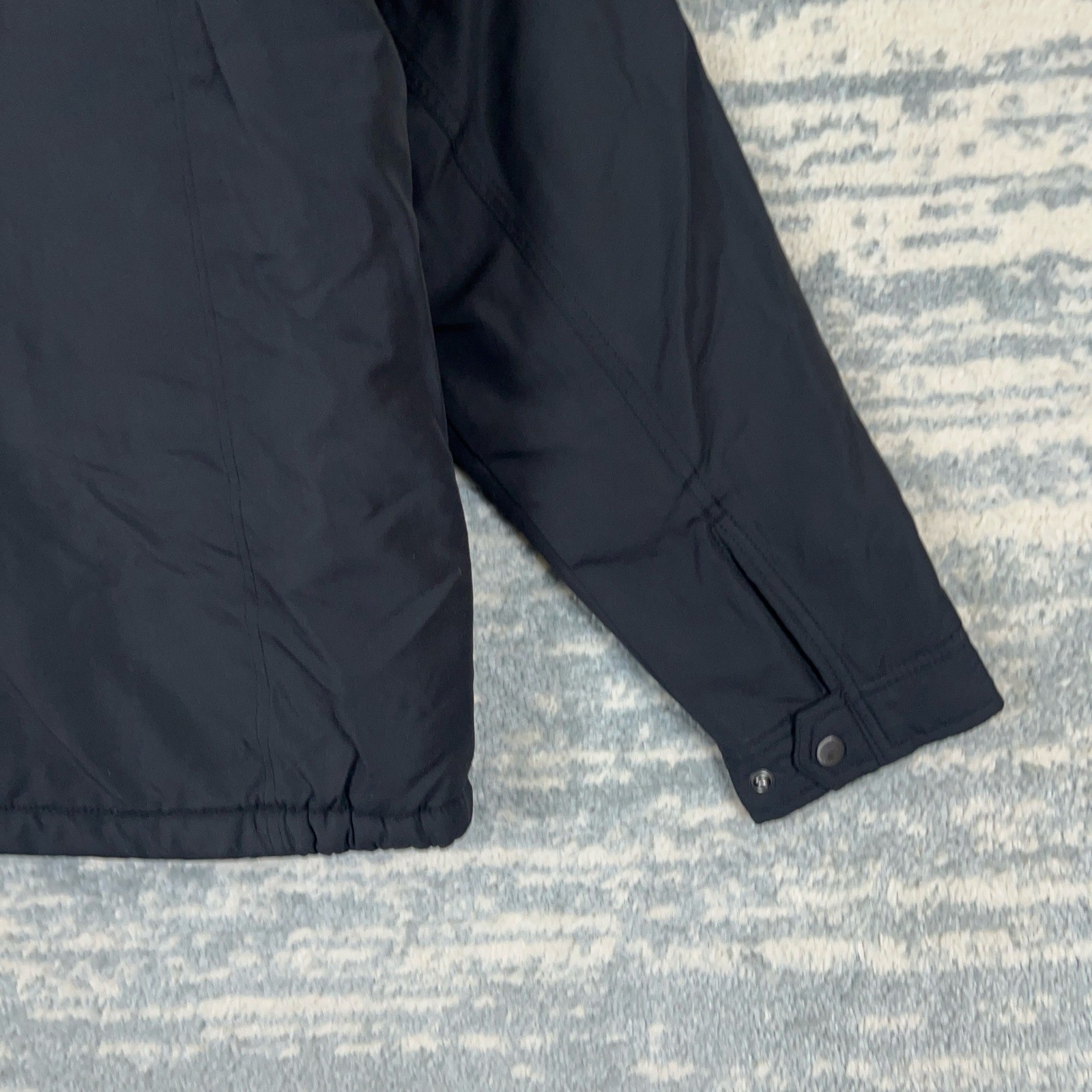 Columbia Mens Black Fleece Lined Insulated Full Zip Jacket XM5010 Medium