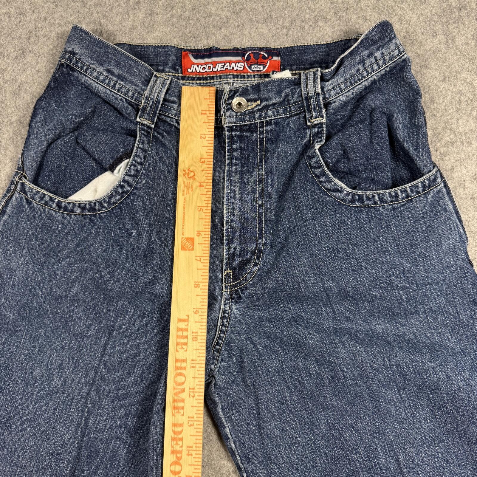 Vintage JNCO Jeans Baggy Scorpion Wide Leg Womens 28×29 (Youth 16)