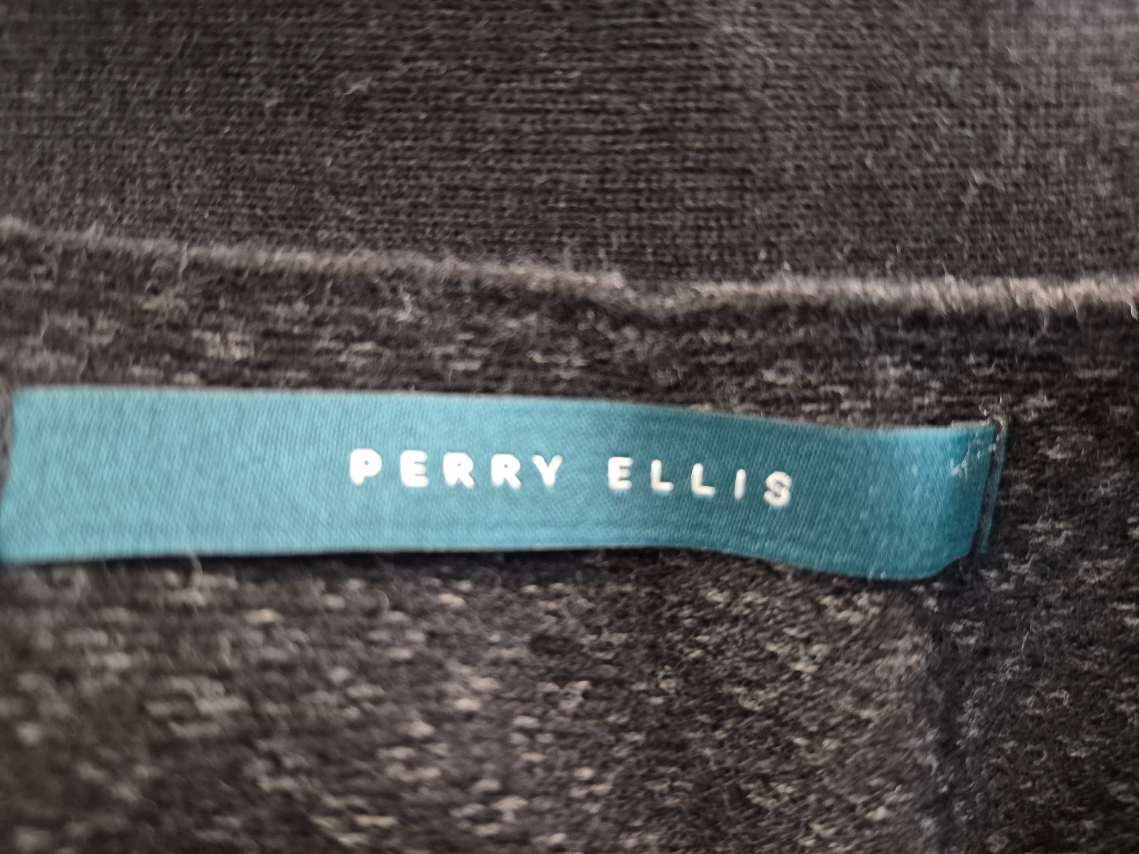 Perry Ellis Sweater Vest Men’s 2X Gray Black Wool Blend-Cotton Rayon Wool NWT