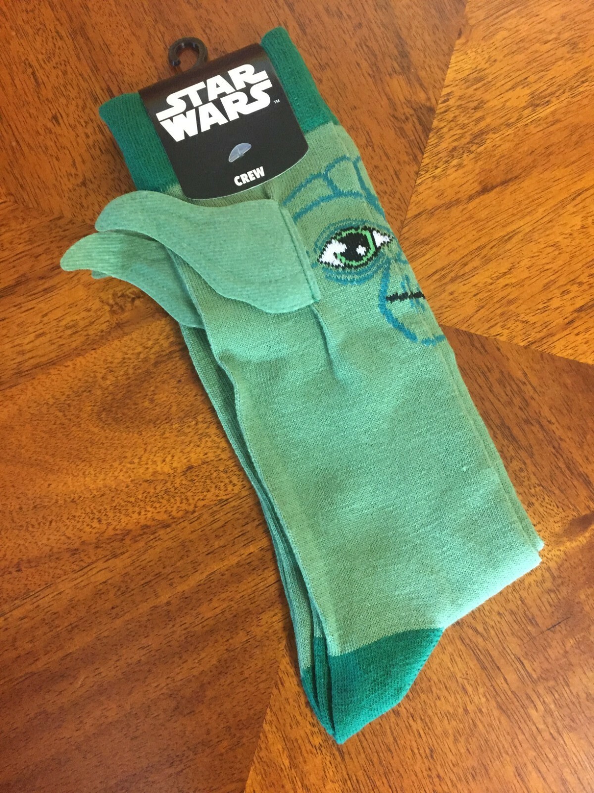 GROGU Baby Yoda Socks (Green with ears) Star wars Mandalorian  Men’s 6-10 NEW