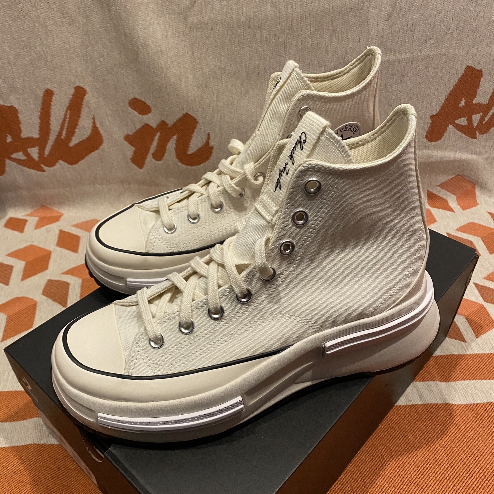 CONVERSE Chuck Taylor Run Star Legacy CX Egret / White (A00868C) Men 8 Women 9.5