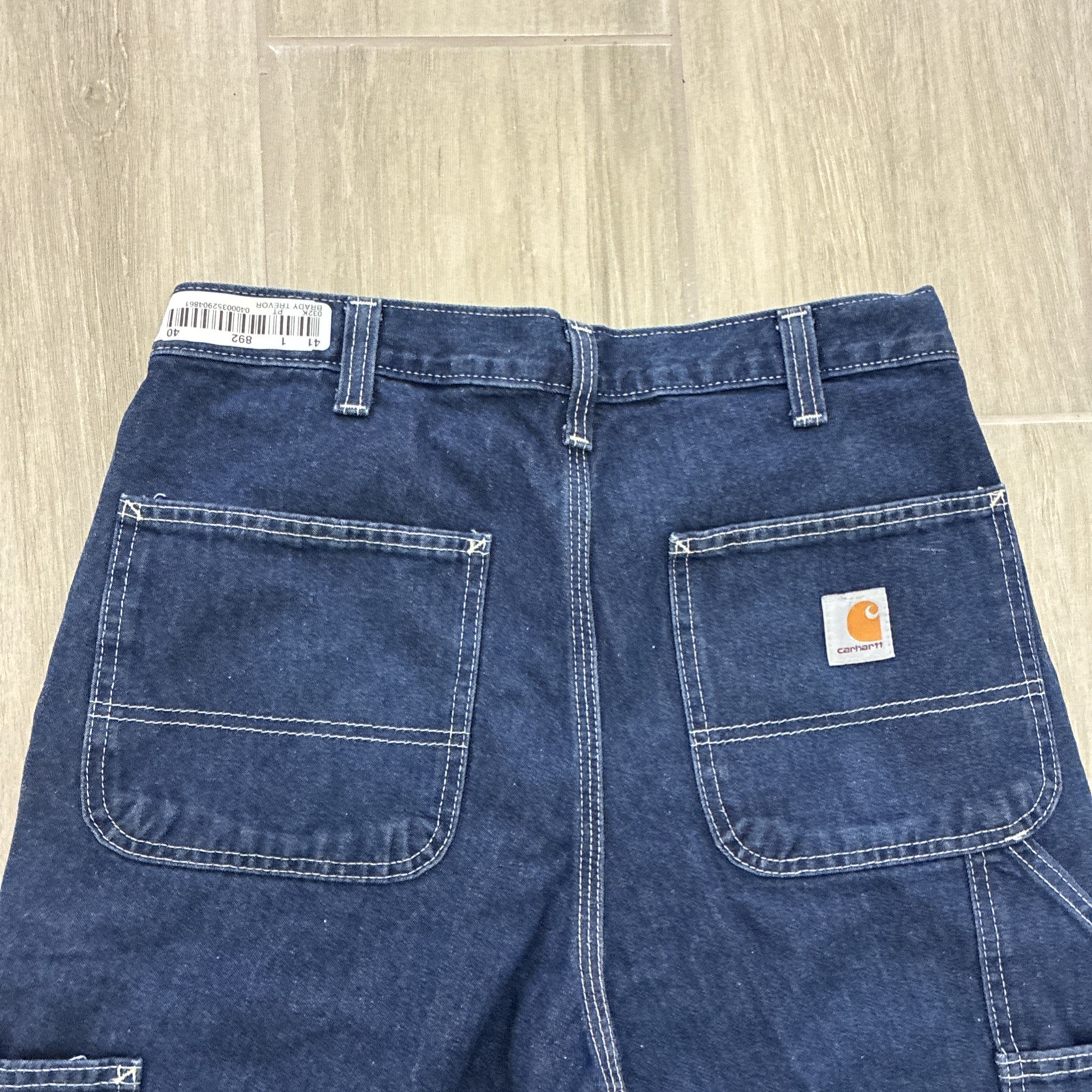 Carhartt Jeans Mens 31×30 Relaxed Fit Carpenter Dark Wash Blue Denim Pants